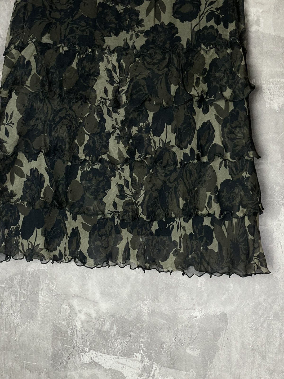 Japanese Brand × Seditionaries Vintage abstract painting silk mesh skirt like jpg Size 30" / US 8 / IT 44 - 5 Thumbnail