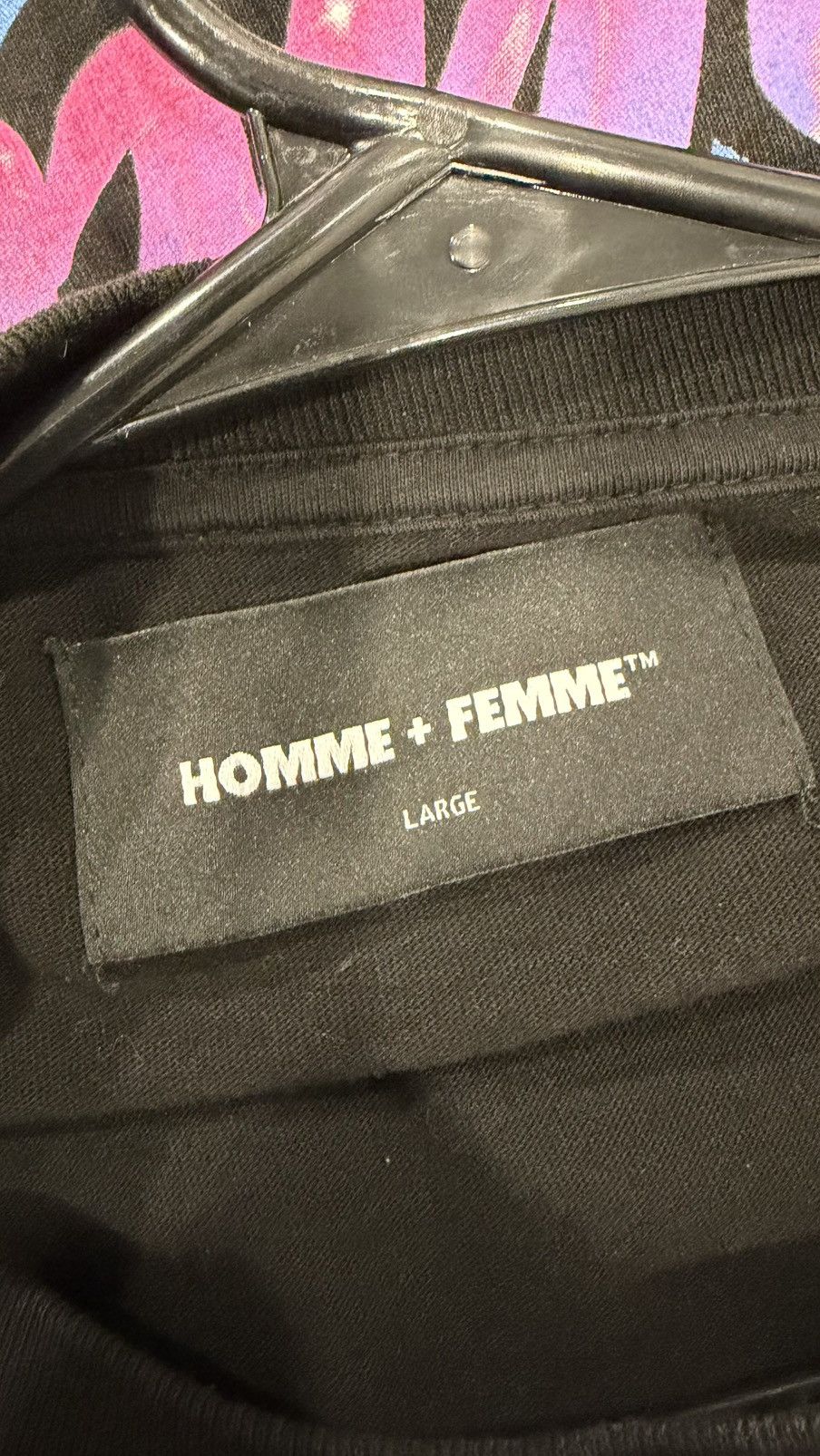 Homme + Femme La HOMME FEMME CLASSIC BUBBLE LOGO LETTERING TSHIRT Size US L / EU 52-54 / 3 - 8 Thumbnail