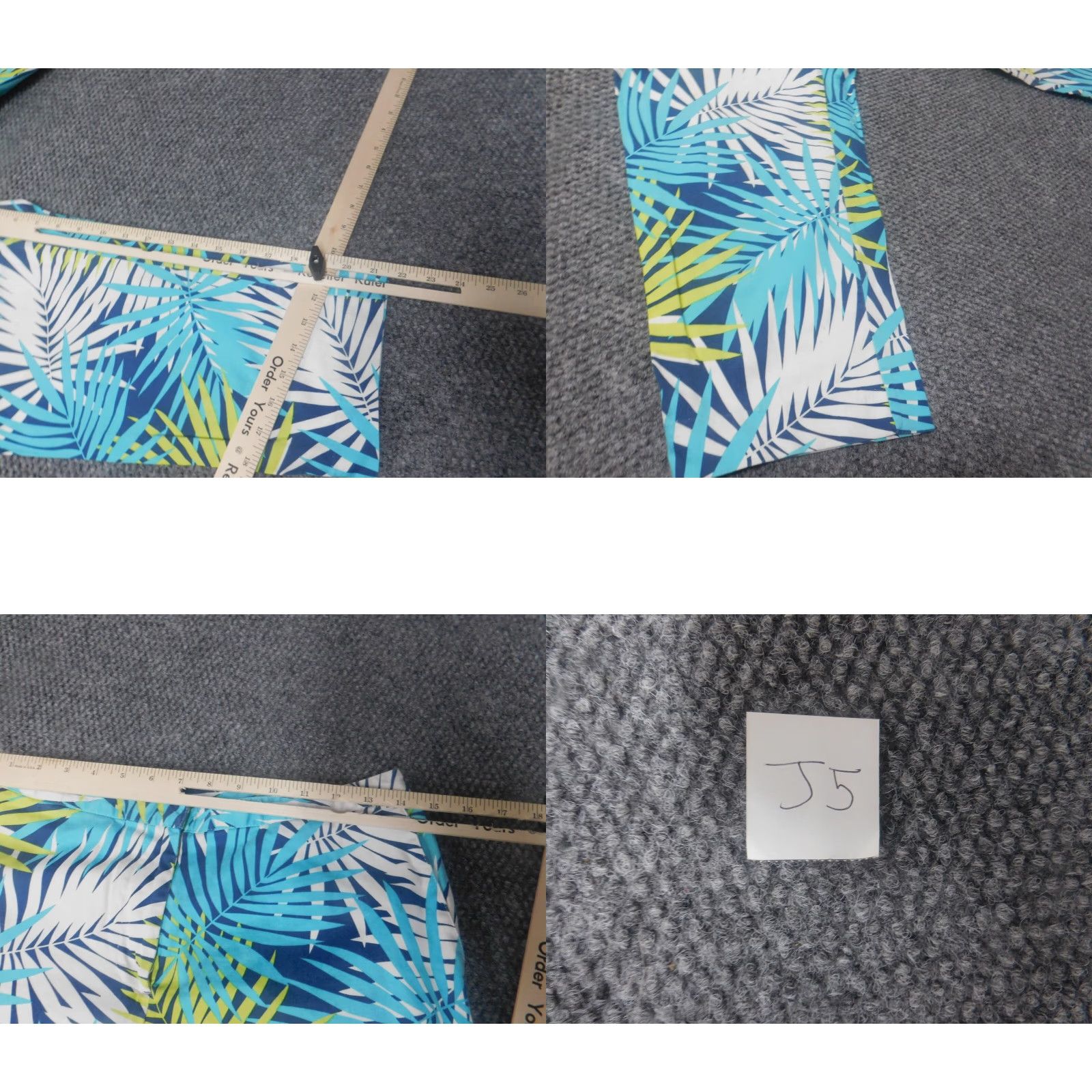 Vintage Hearts Of Palm Pants Womens 6 Blue Floral Straight Harem Regular XS? Size 28" / US 6 / IT 42 - 9 Thumbnail