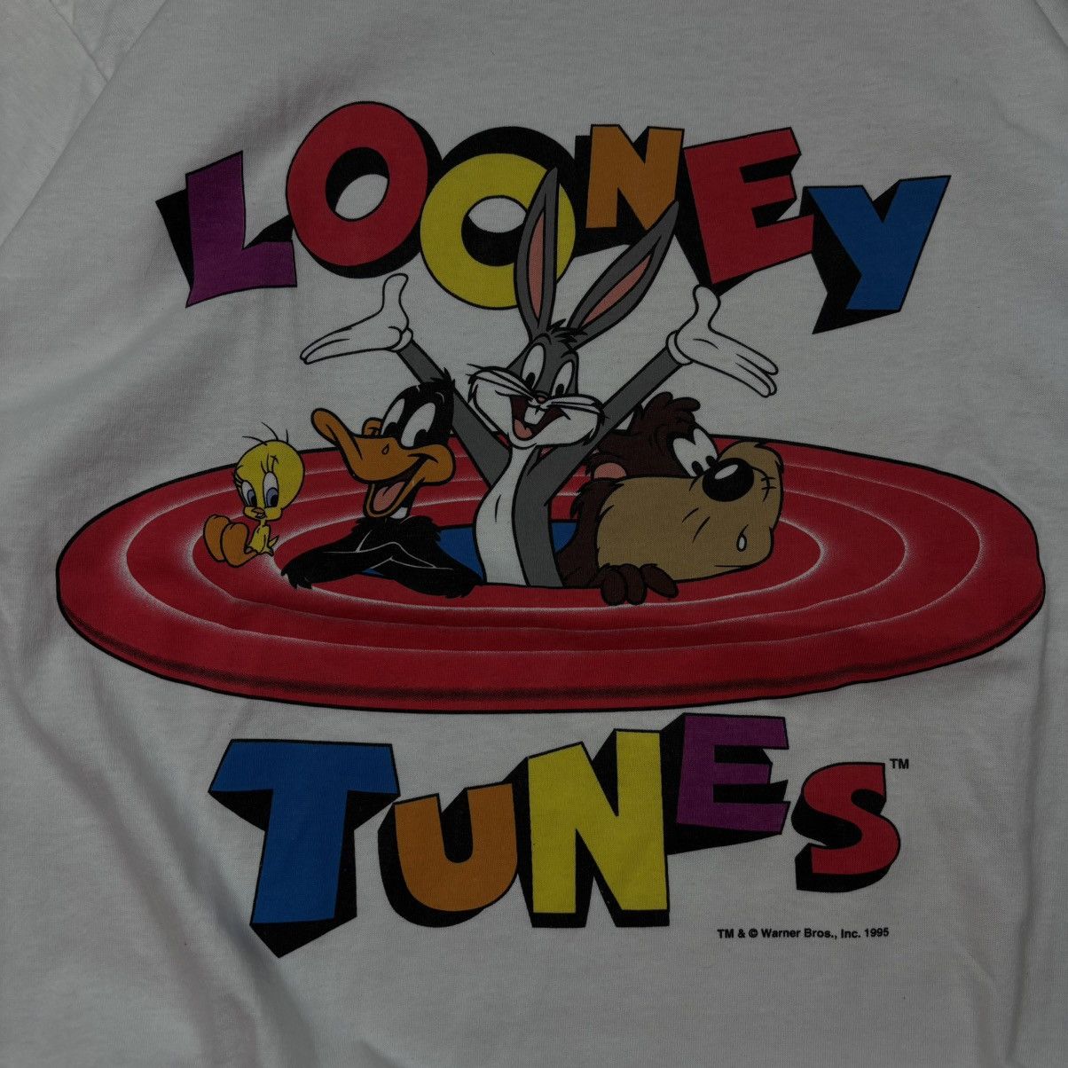 Fruit Of The Loom Vintage Looney tunes 1995 tee Size US XL / EU 56 / 4 - 2 Thumbnail
