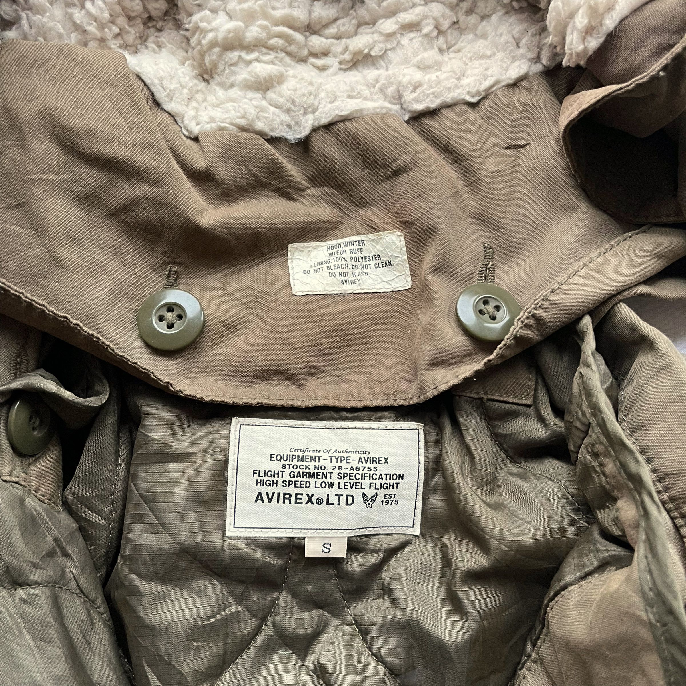 Avirex Vintage Y2K Avirex M-65 Field Mod Khaki Parka Coat Size S / US 4 / IT 40 - 2 Thumbnail