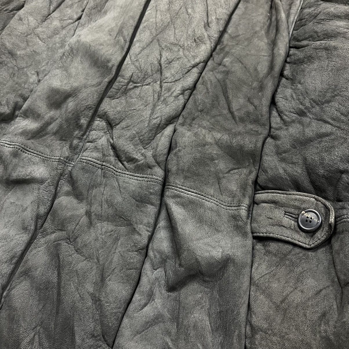 Issey Miyake Vintage Issey Miyake coat leather jacket Size US L / EU 52-54 / 3 - 17 Thumbnail