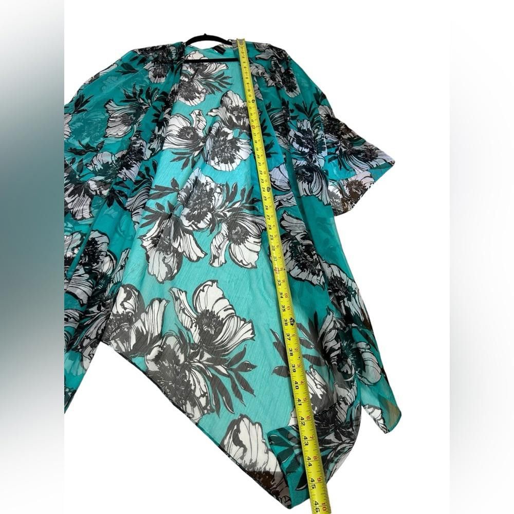Designer Lane Bryant l Sheer Floral Kimono Swimsuit Cover OS Size ONE SIZE - 4 Thumbnail