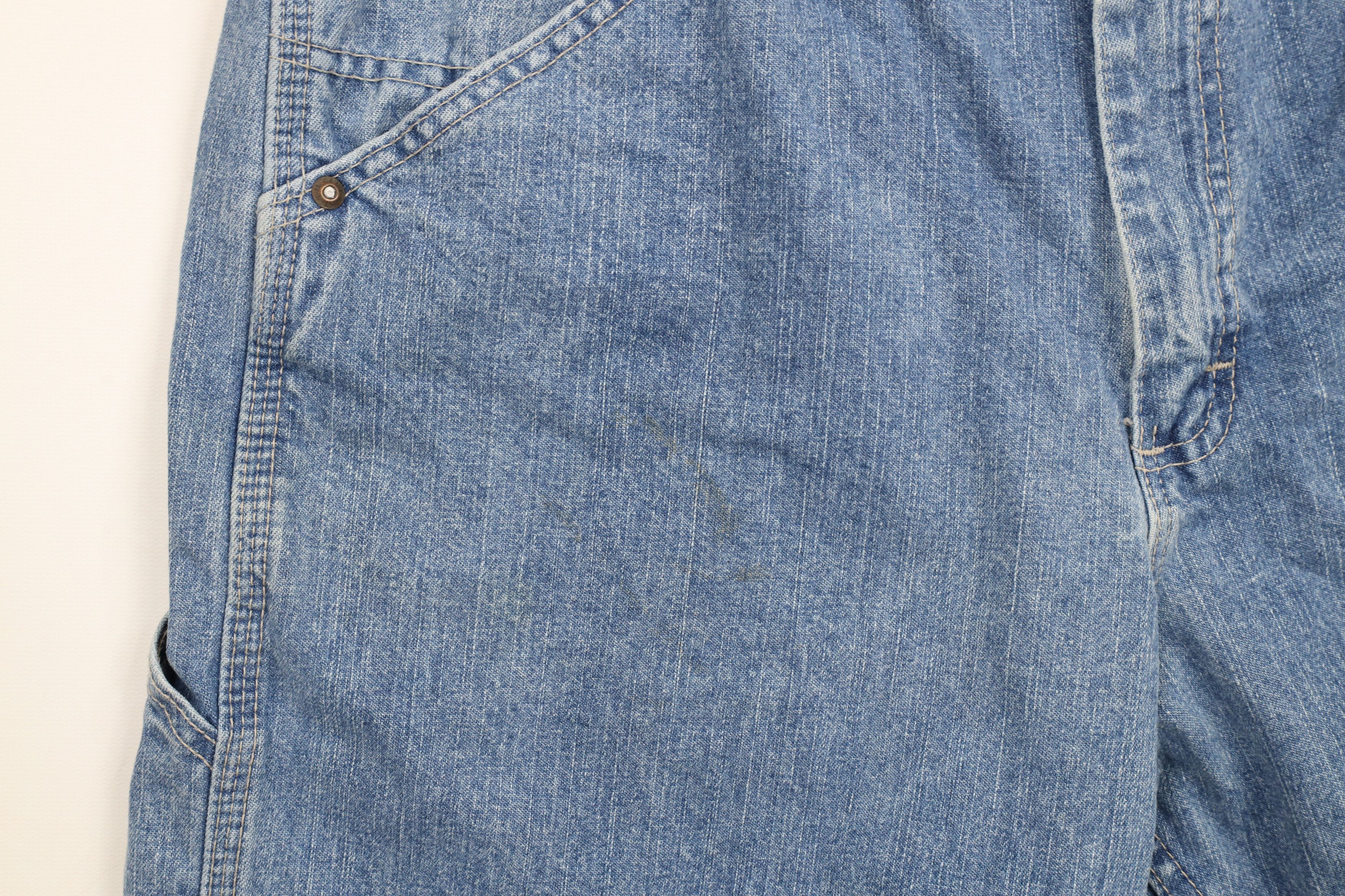 Lee × Vintage Vintage Y2K Lee Wide Leg Carpenter Denim Jeans Blue Size US 36 / EU 52 - 6 Thumbnail