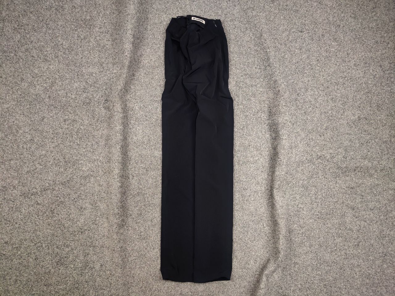 image of Vintage Jil Sander Woman Polyamide Dark Blue Ankle Zip Pants in Navy Blue, Women's (Size 27)