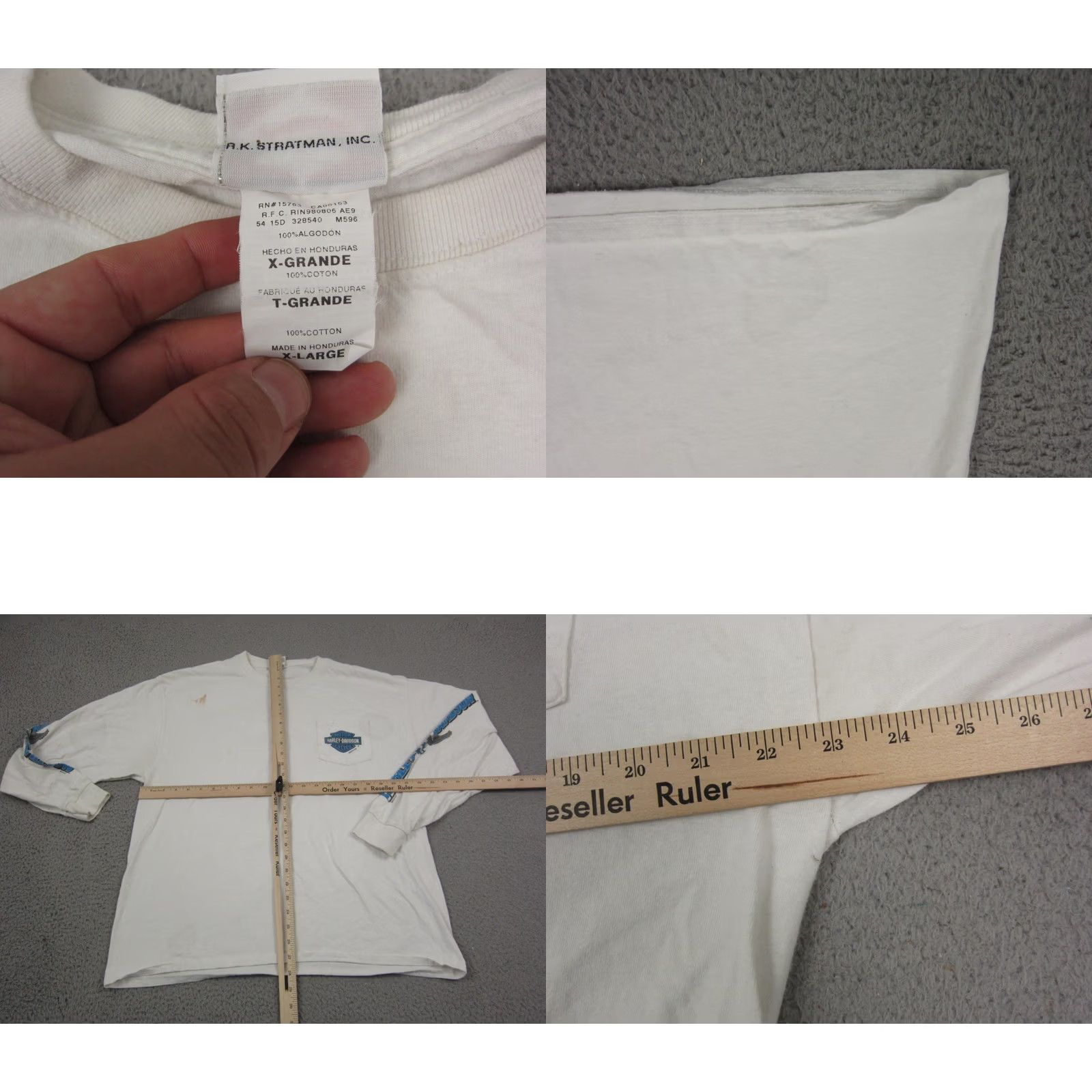 Harley Davidson Harley Davidson Shirt Adult XL White Doc's Kirkwood St Louis Biker Size US XL / EU 56 / 4 - 8 Thumbnail