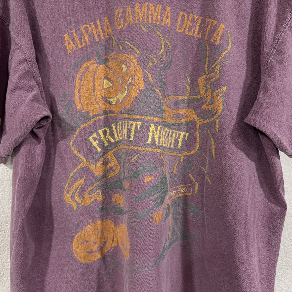 Comfort Colors Alpha Gamma Delta Fright Night Party 2020 Shirt Womens L Size L / US 10 / IT 46 - 6 Thumbnail