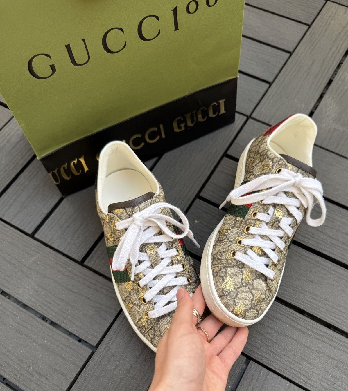 Gucci Gucci Ace GG supreme sneakers Size US 6 / IT 36 - 5 Thumbnail