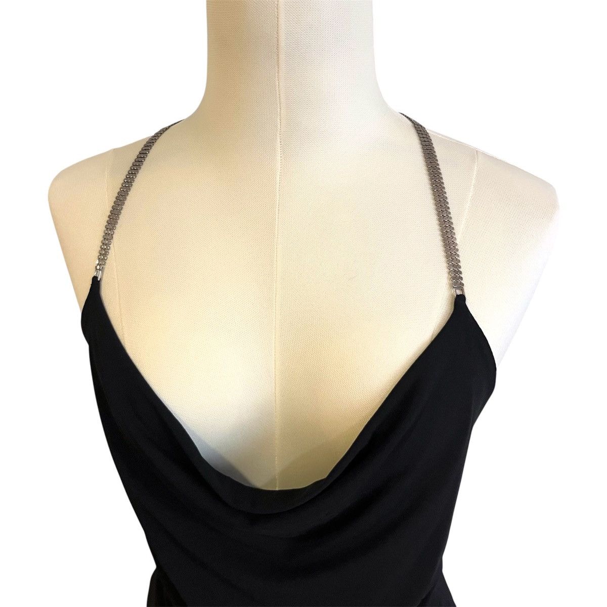 plein sud Vintage Plein Sud cowl neck top with silver chain detail Size S / US 4 / IT 40 - 4 Thumbnail