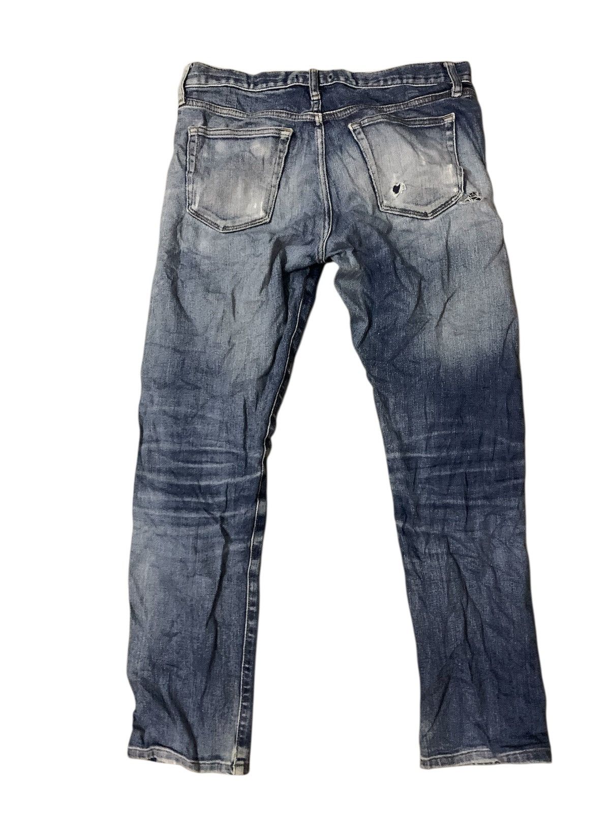 Uniqlo Uniqlo Distressed Flare Denim Jeans Selvedge Size US 32 / EU 48 - 2 Thumbnail