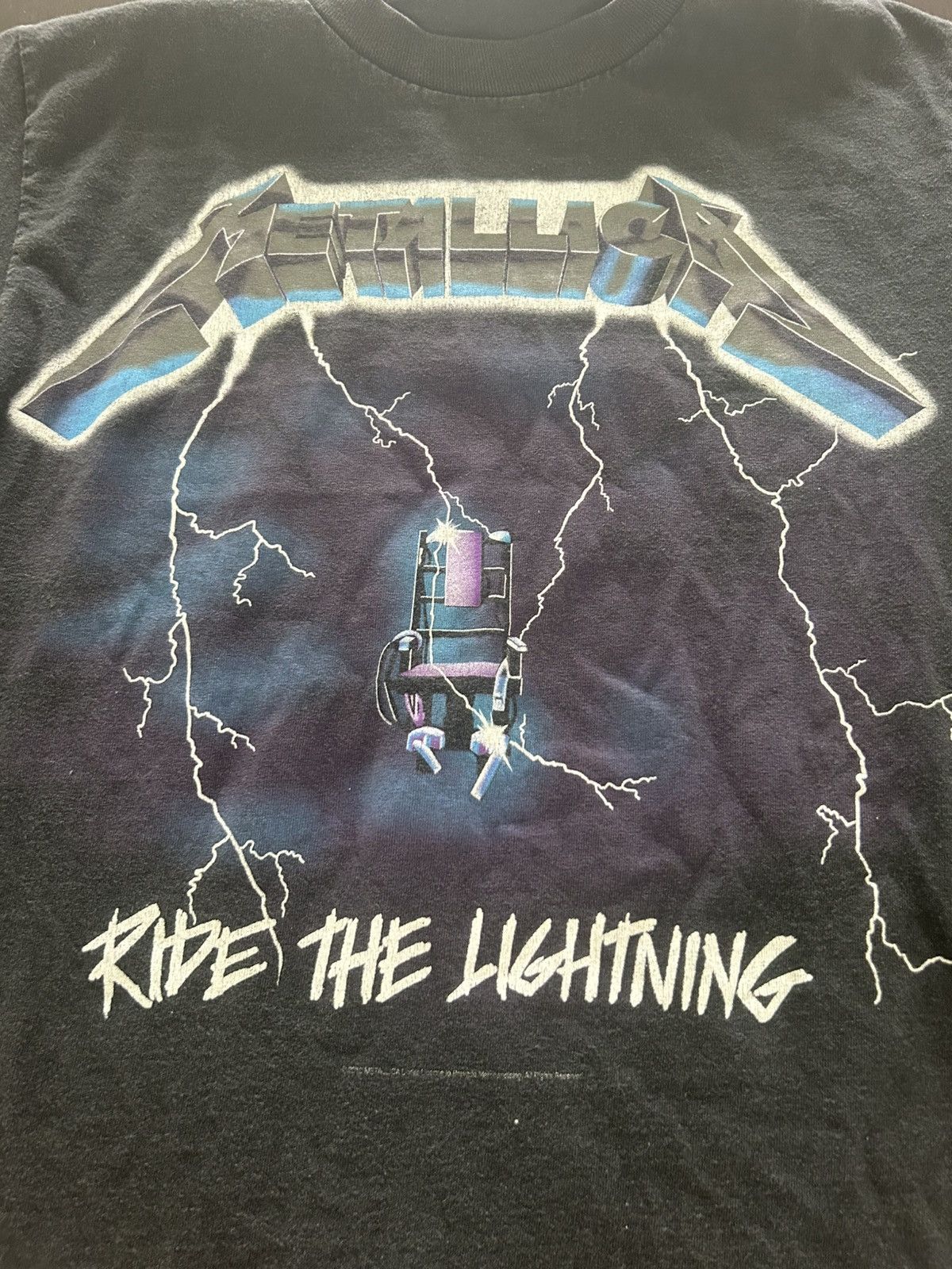 Band Tees × Metallica × Vintage Ride the lightning Metallica t shirt Size US S / EU 44-46 / 1 - 3 Thumbnail