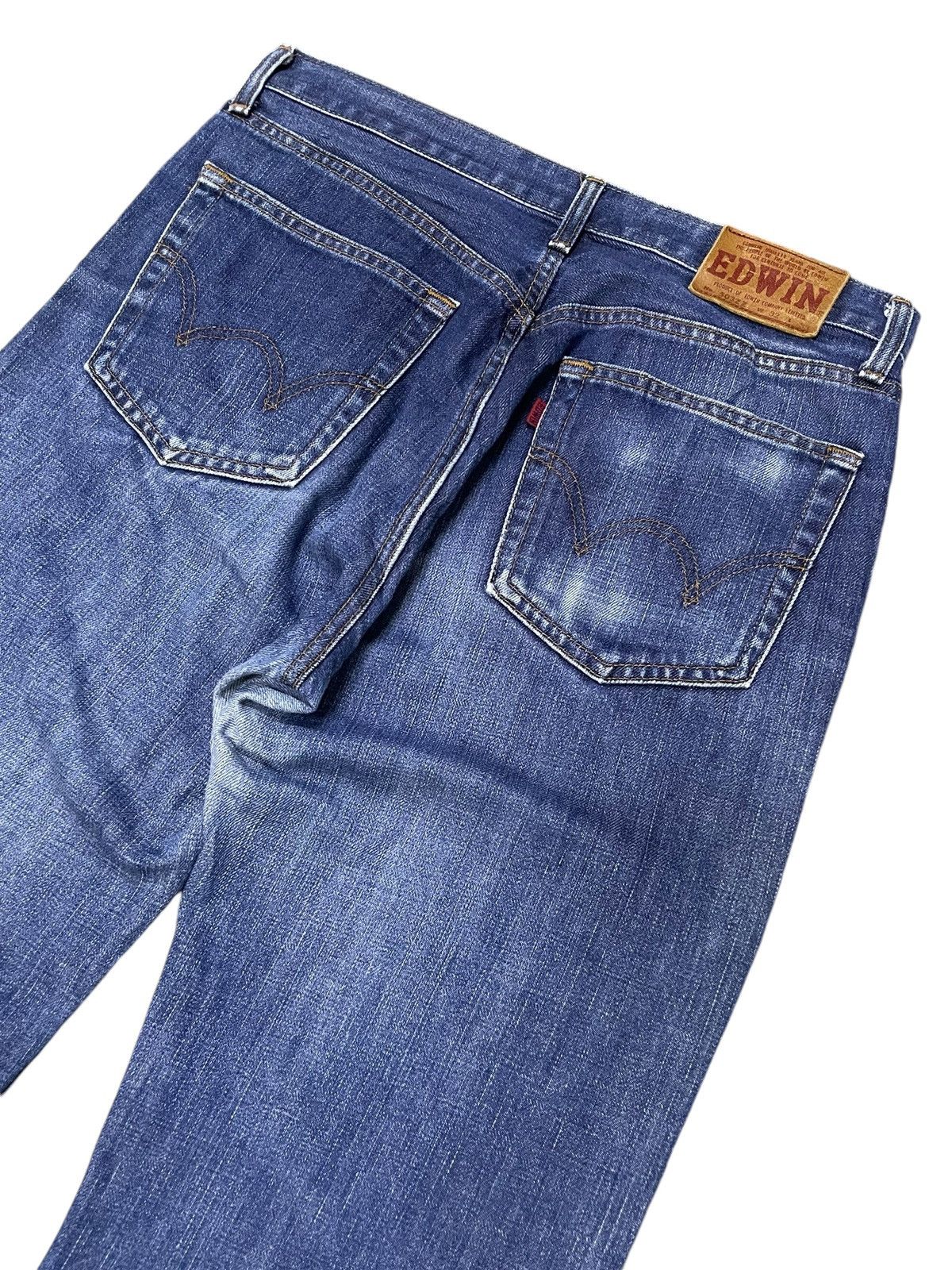 Edwin × Japanese Brand × Vintage Vintage Edwin 503Z Stone Wash Loose Straight Jeans Size US 30 / EU 46 - 11 Thumbnail