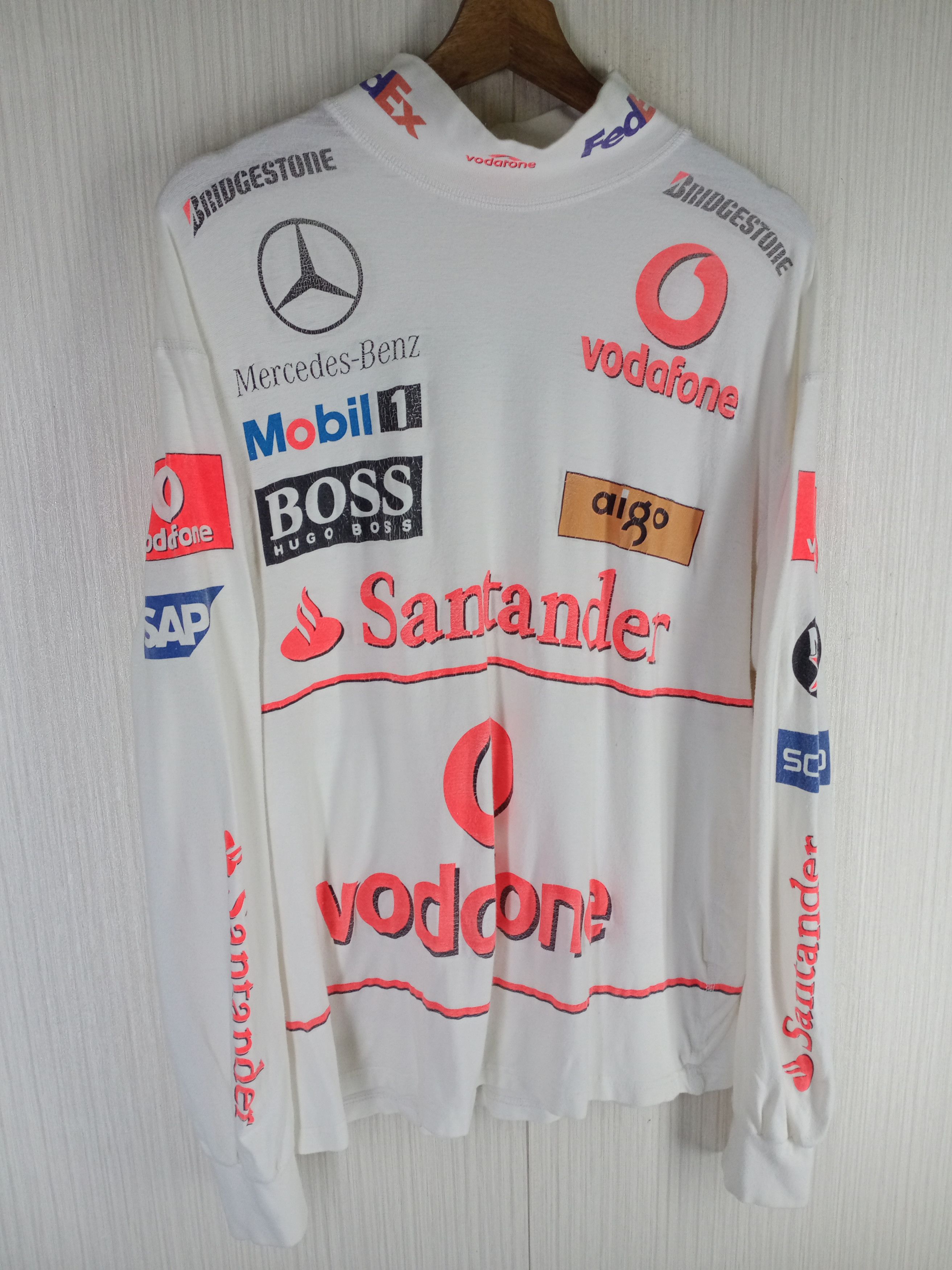Mercedes-Benz Rare Mercedes Benz Vodafone Racing Long Sleeve Size US L / EU 52-54 / 3 - 3 Thumbnail