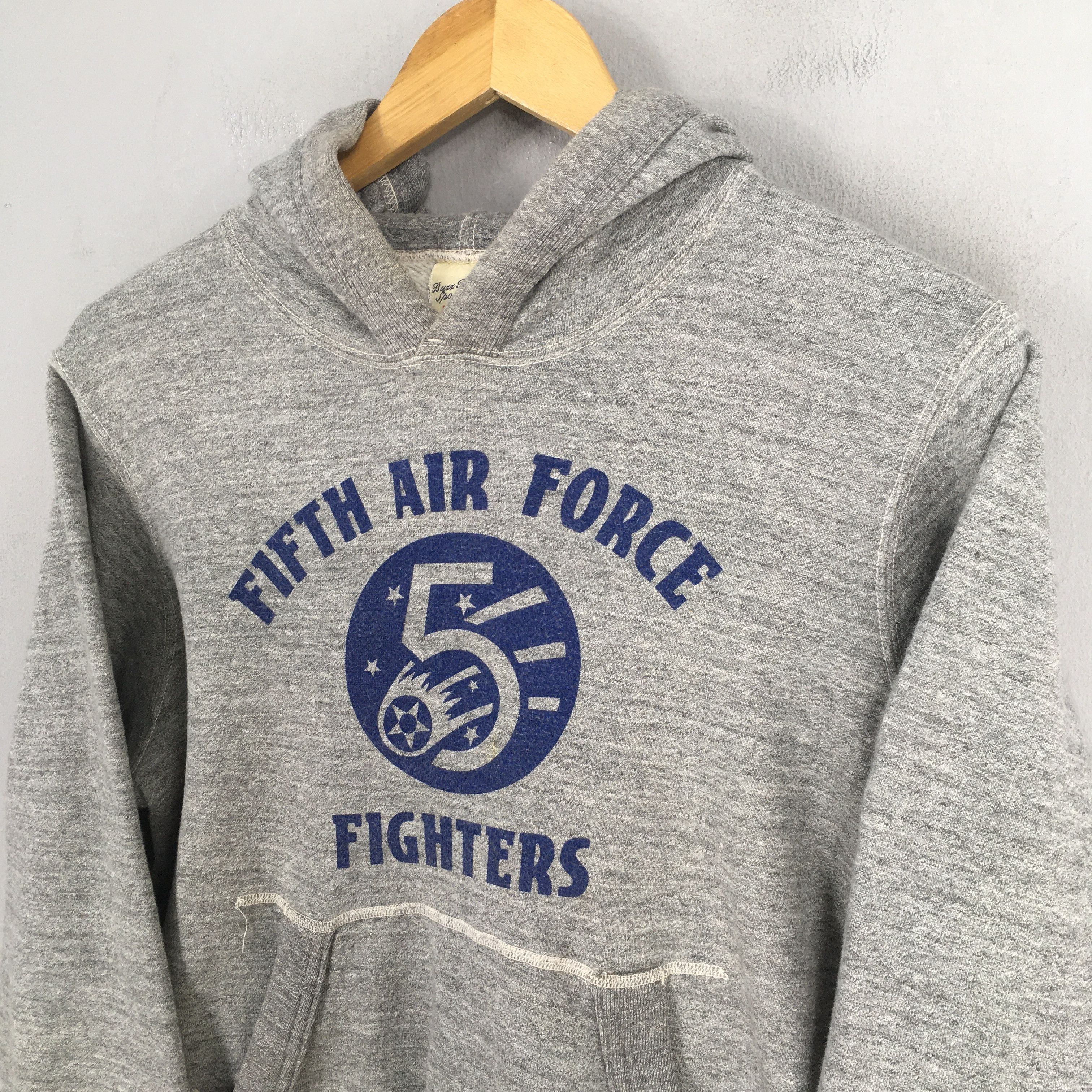 Buzz Rickson's × Vintage Buzz Rickson Fifth Air Force Hoodie Sweatshirt Small Size US S / EU 44-46 / 1 - 3 Thumbnail