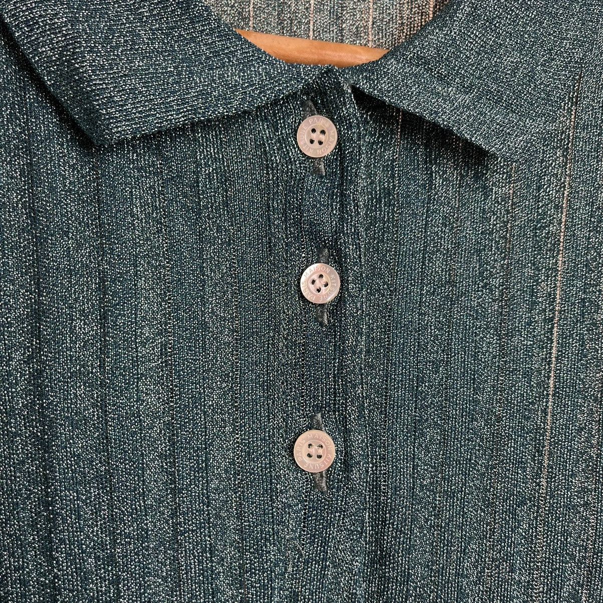 Maison Kitsune Maison Kitsune Short Sleeve Lame Knit Tops Size M / US 6-8 / IT 42-44 - 8 Thumbnail