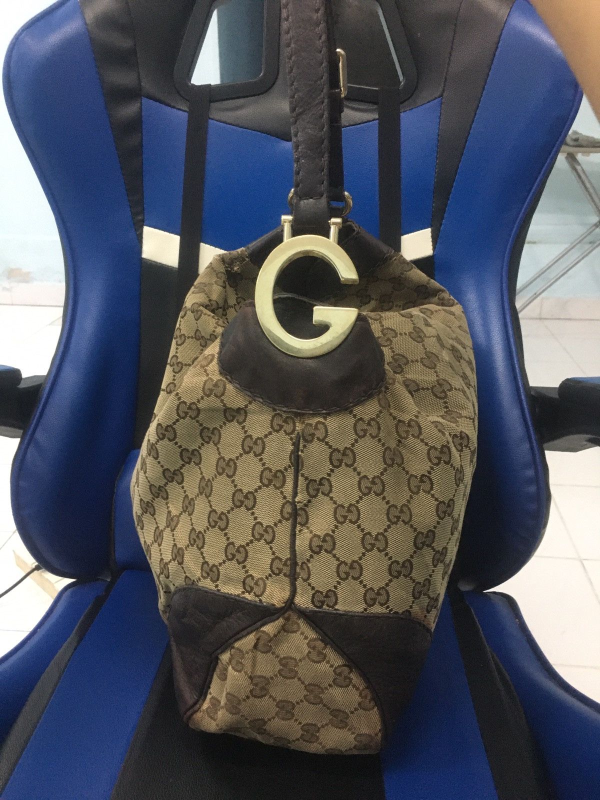 Gucci Gucci Monogram Charlotte Hobo Bag Size ONE SIZE - 6 Thumbnail