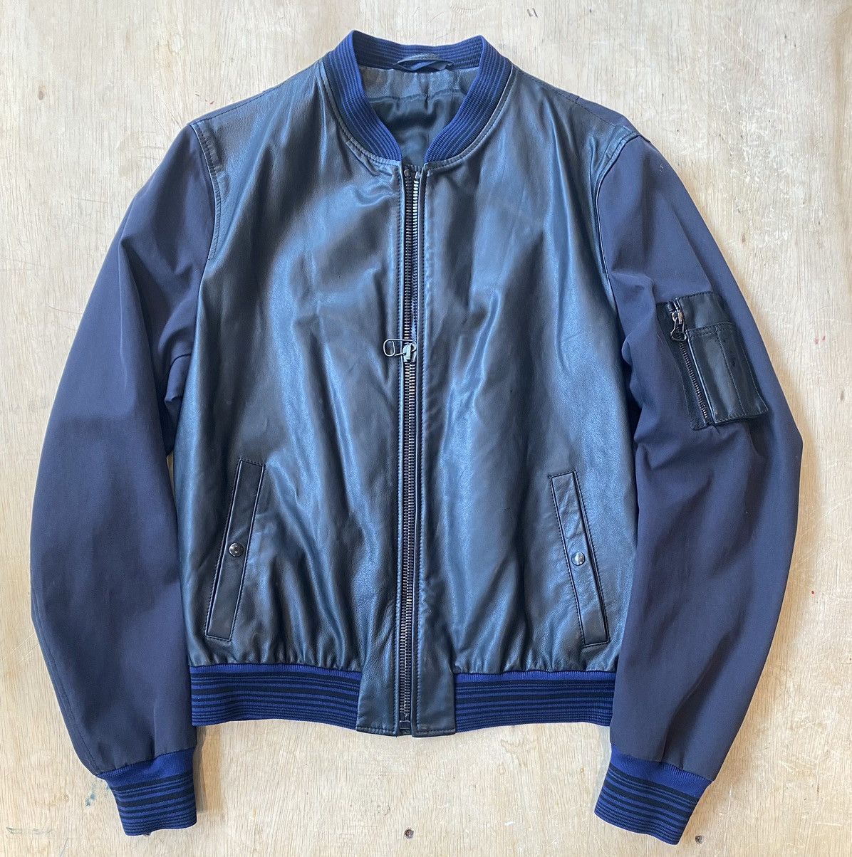 Lanvin LANVIN Lamb Skin Leather Bomber Size US M / EU 48-50 / 2 - 1 Thumbnail