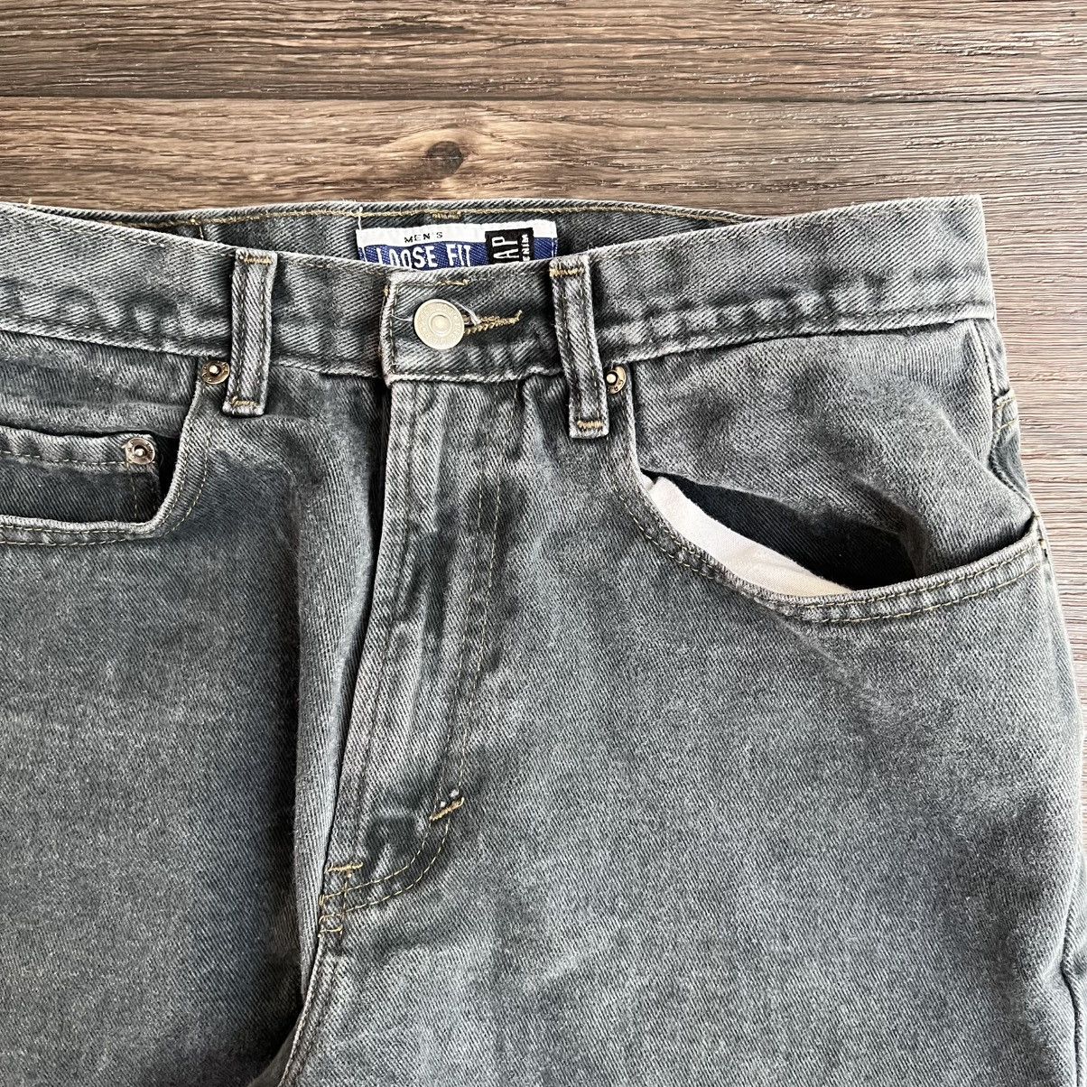 Gap Vintage USA made 90s gap essential loose; raw denim Size US 30 / EU 46 - 4 Thumbnail