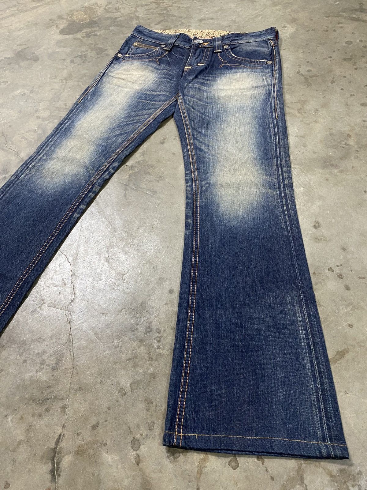 Tornado Mart Flare Jeans Edwin Mud Rusty Low Rise Boot Cut @300 Size US 28 / EU 44 - 8 Thumbnail