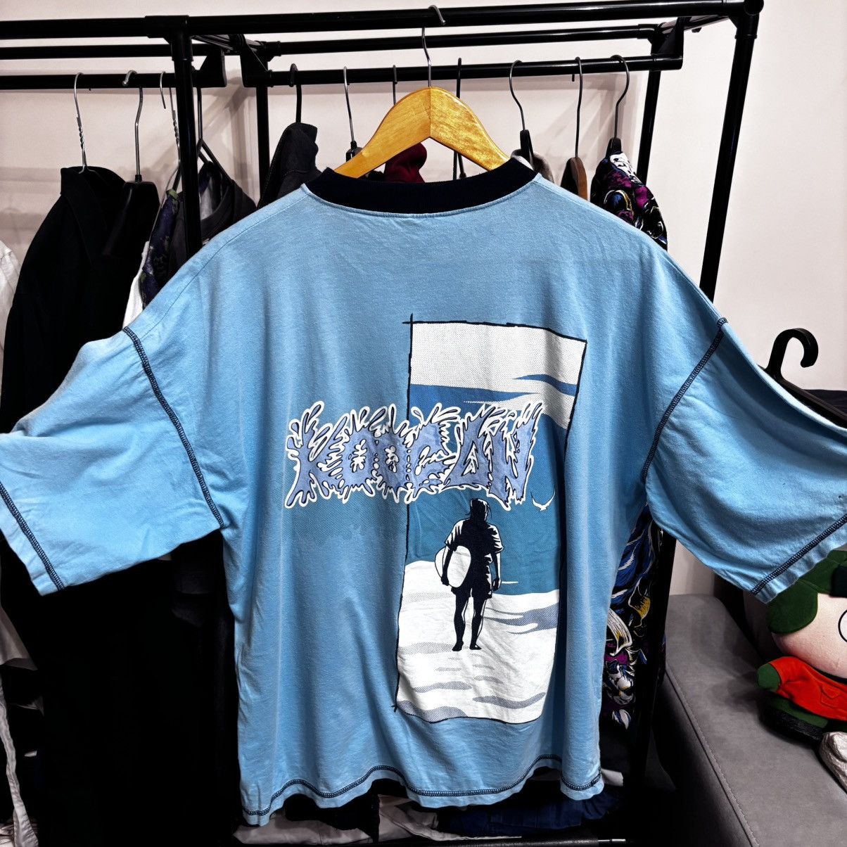 Vintage Vintage 80’s Rare Surfe Boxy All Over Print Punk T-Shirt Size US L / EU 52-54 / 3 - 2 Thumbnail