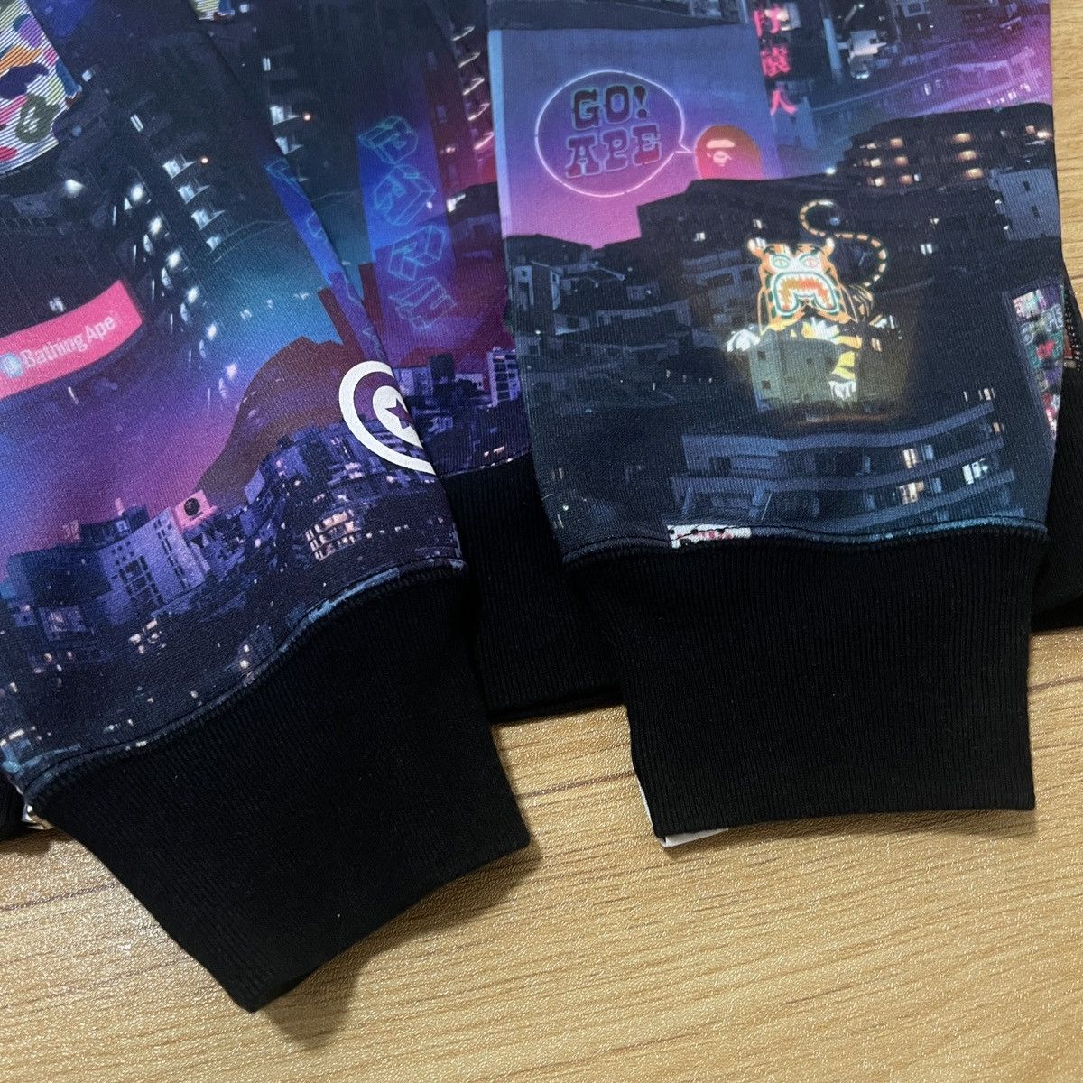 Bape 💥 Bape Tokyo Night View Shark Zip Up Hoodie💥 Size US XXL / EU 58 / 5 - 8 Thumbnail