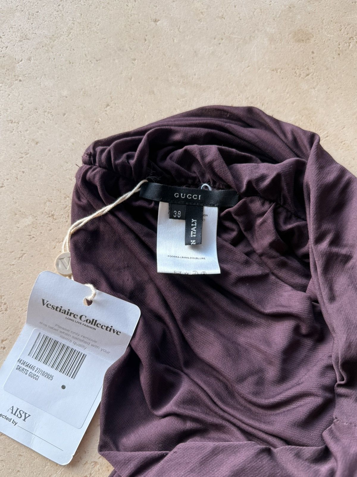 Gucci Gucci tom ford mid length skirt eggplant purple Size 26" / US 2 / IT 38 - 9 Thumbnail