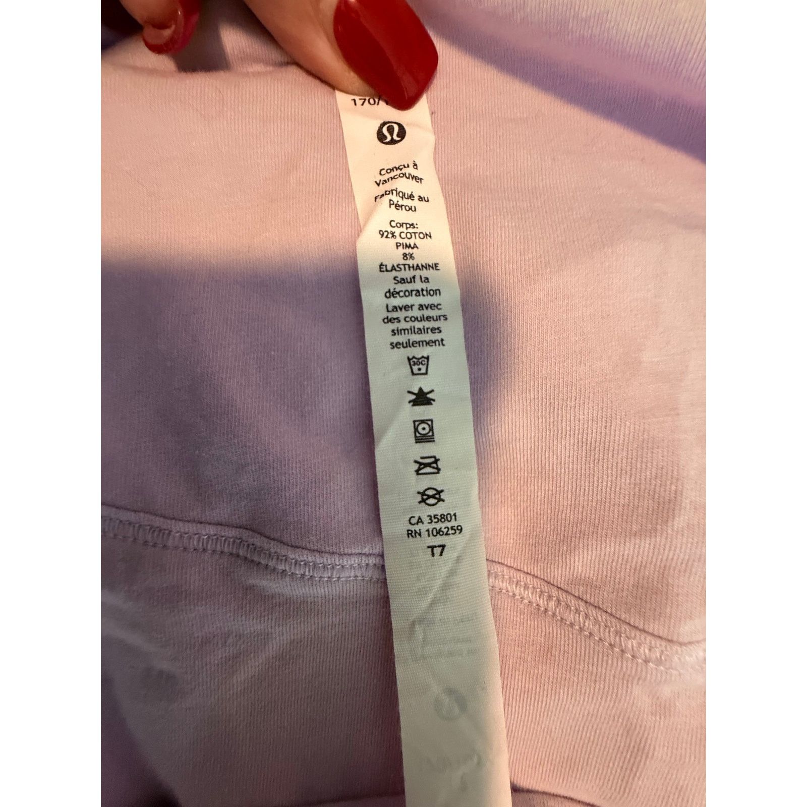 Lululemon Lululemon Light Purple Long Sleeve Shirt Women 12 - C025 Size US L / EU 52-54 / 3 - 2 Thumbnail