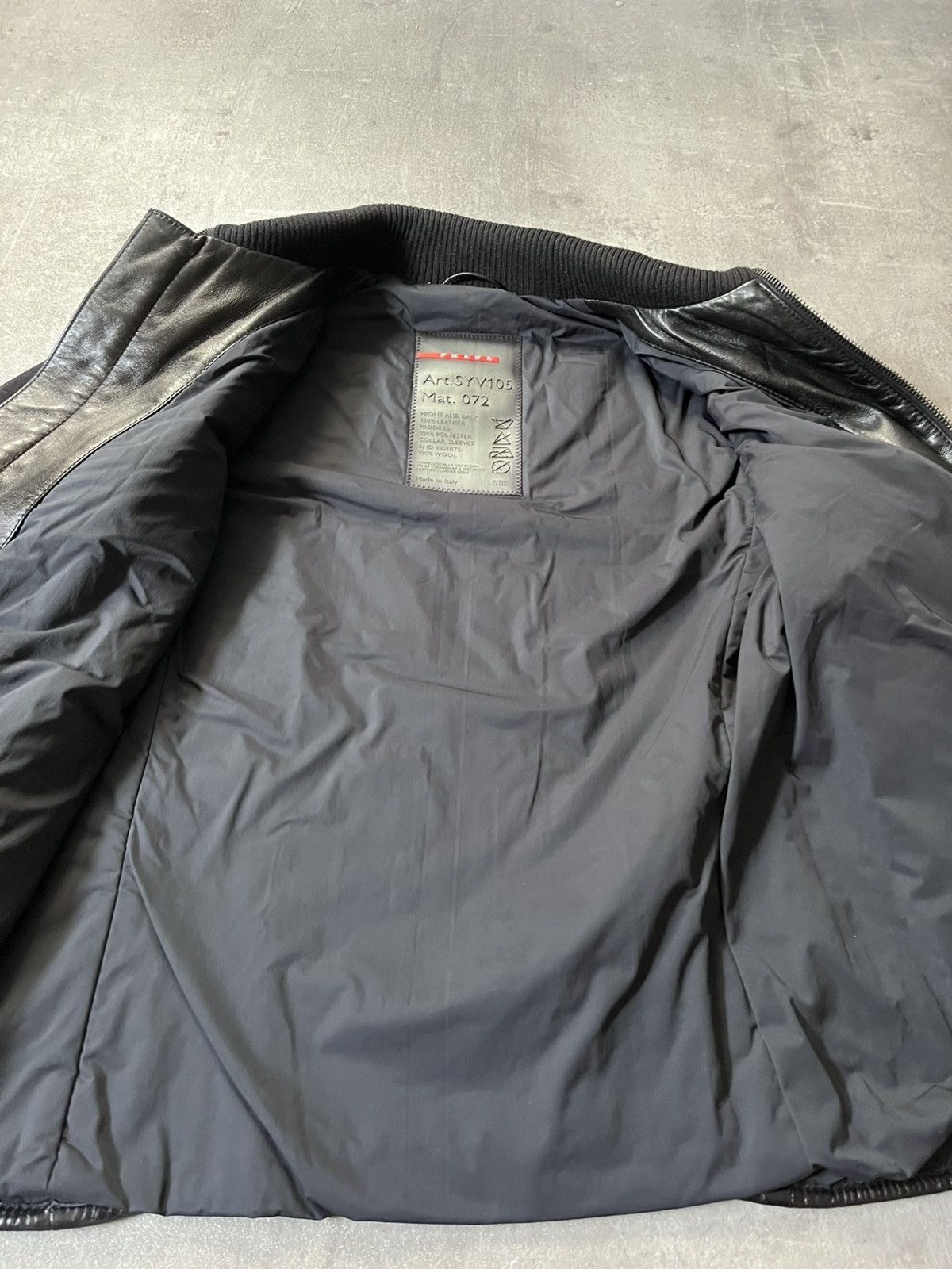 Prada Prada 2000s hybrid leather wool jacket black vintage Size US M / EU 48-50 / 2 - 10 Thumbnail