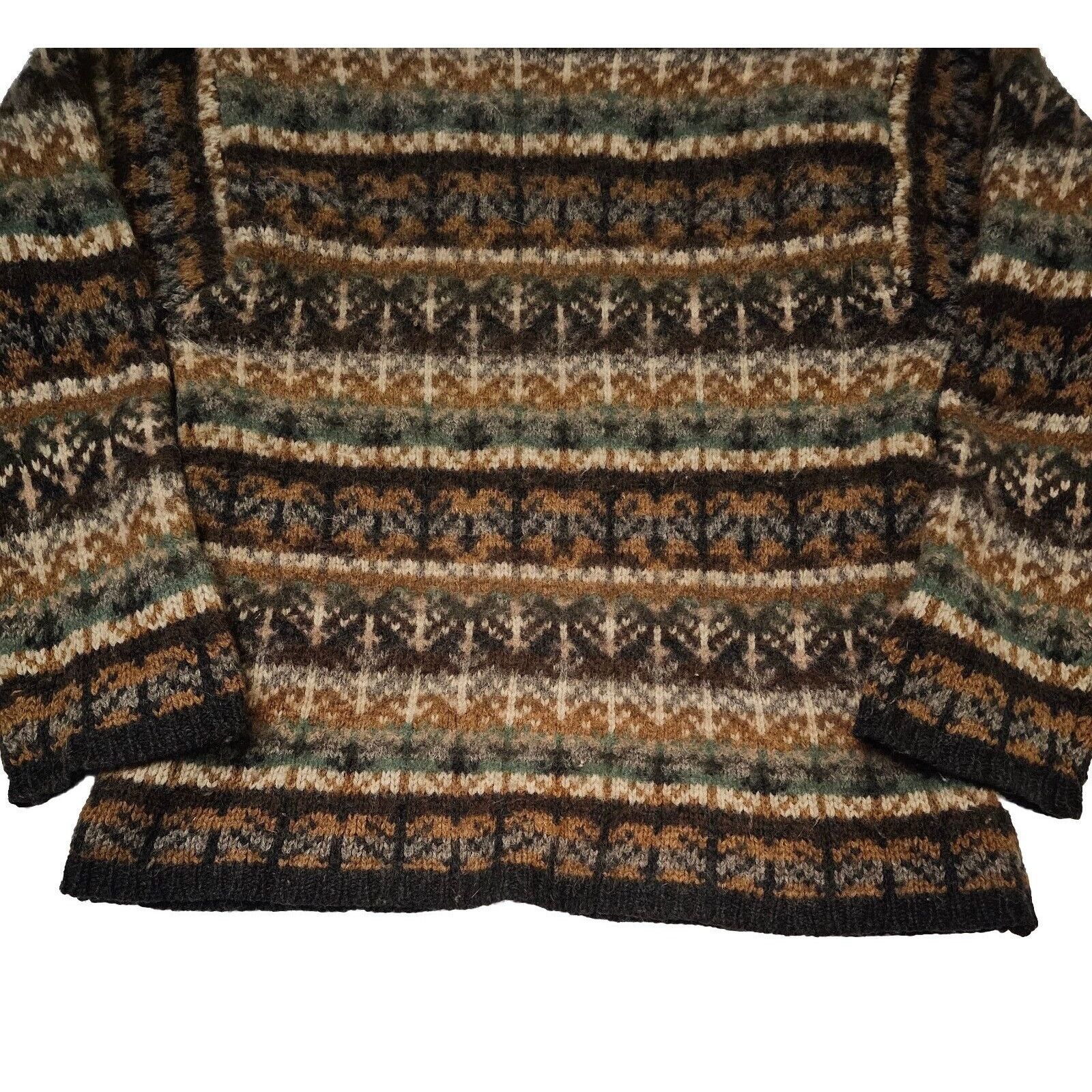 J.Crew J Crew 100% Wool Nordic Crewneck Heavy Chunky Size L / US 10 / IT 46 - 4 Thumbnail