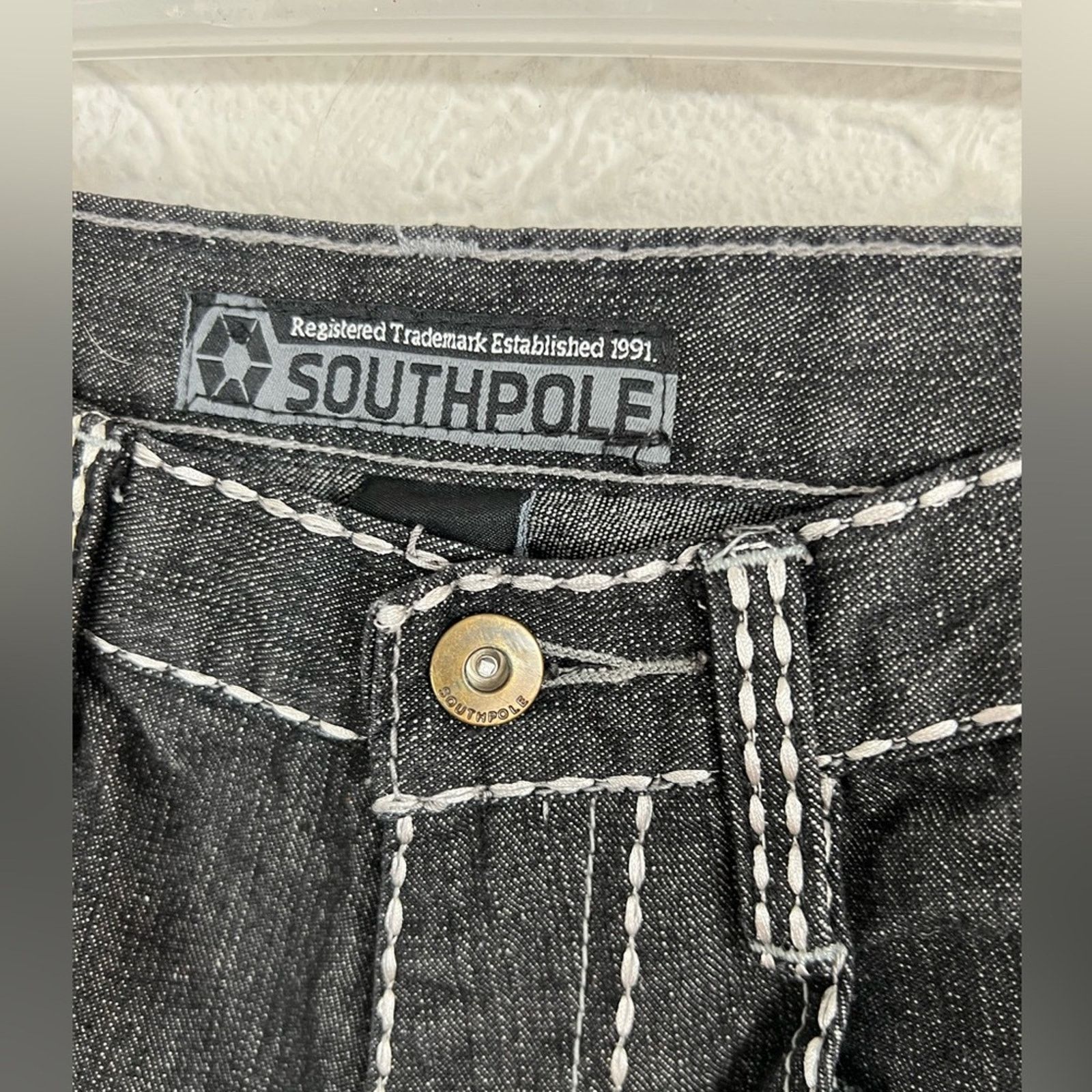 Southpole VTG Y2K Southpole Premium Baggy Denim Shorts 12 RARE 28x11 Size US 28 / EU 44 - 4 Thumbnail