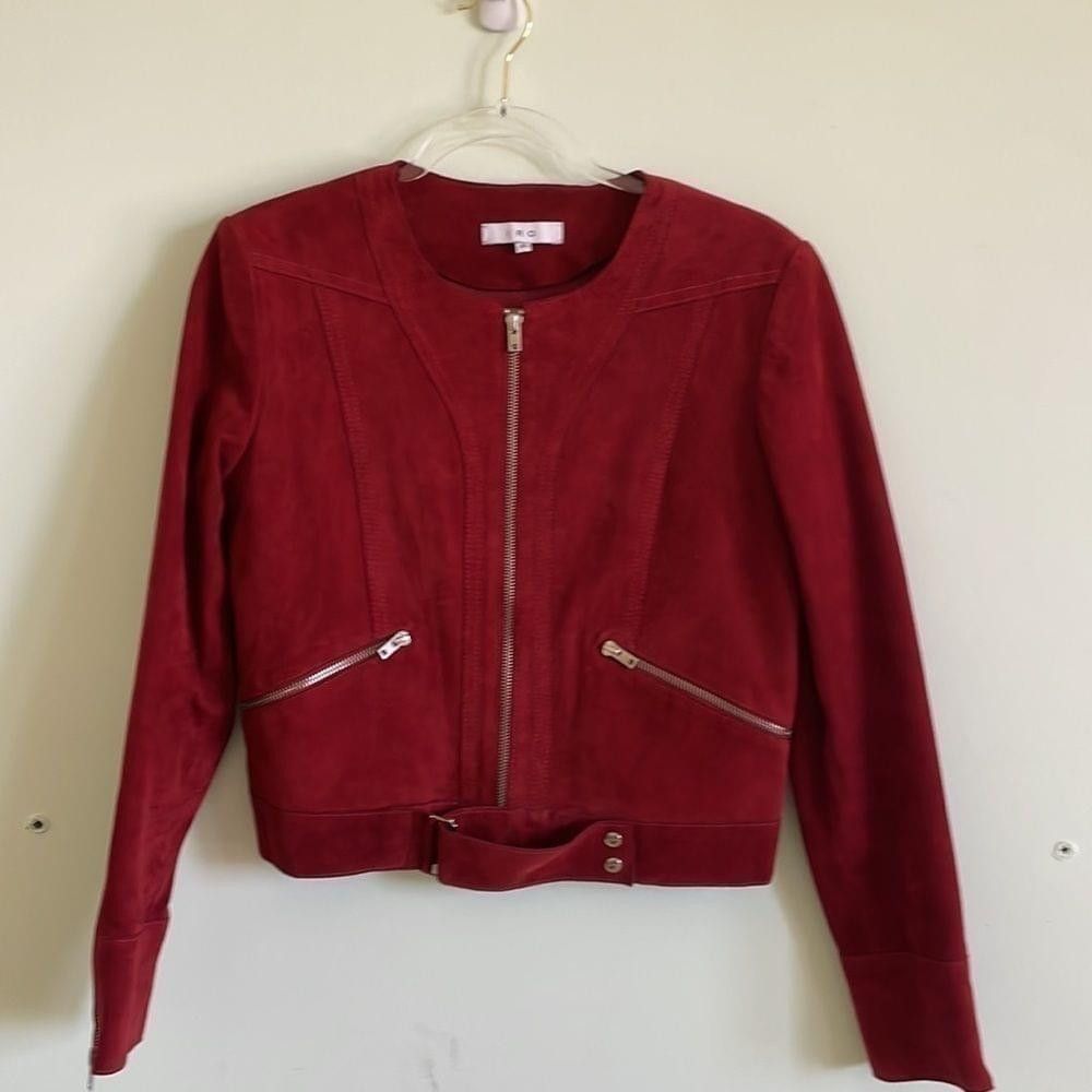 Iro IRO Tatiana Leather Jacket in Red Size 40 (French) Size M / US 6-8 / IT 42-44 - 2 Thumbnail