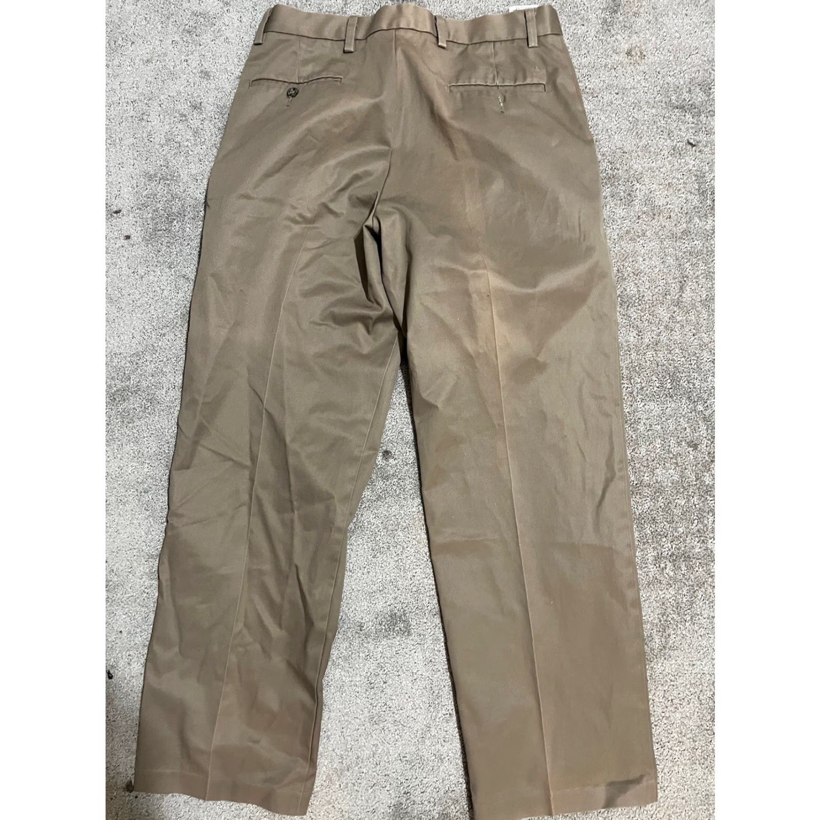Dockers Dockers D3 Brown Classic Fit Flat Front Pants 34x30 Solid Mens Size US 34 / EU 50 - 3 Thumbnail