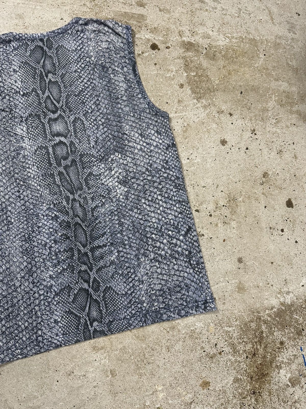 Roberto Cavalli Vintage 2000s Roberto Cavalli Snake Skin Print Tank Top Size XL / US 12-14 / IT 48-50 - 10 Thumbnail