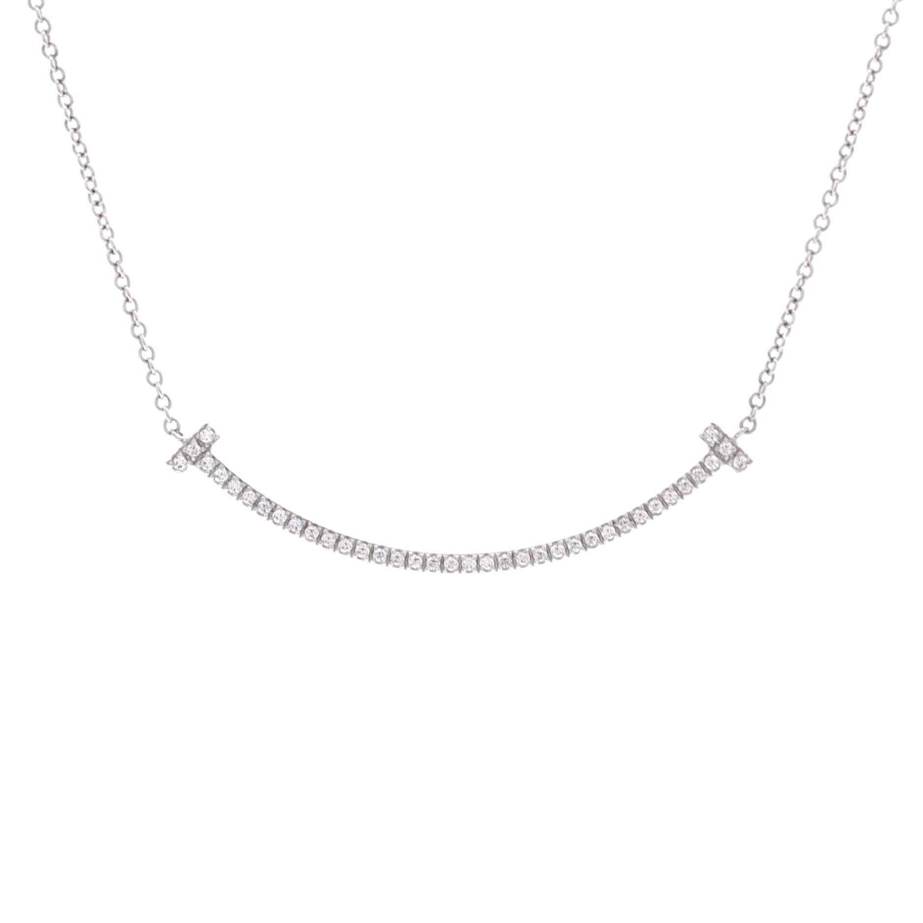 Tiffany & Co. T Smile Pendant Necklace Size ONE SIZE - 1 Thumbnail