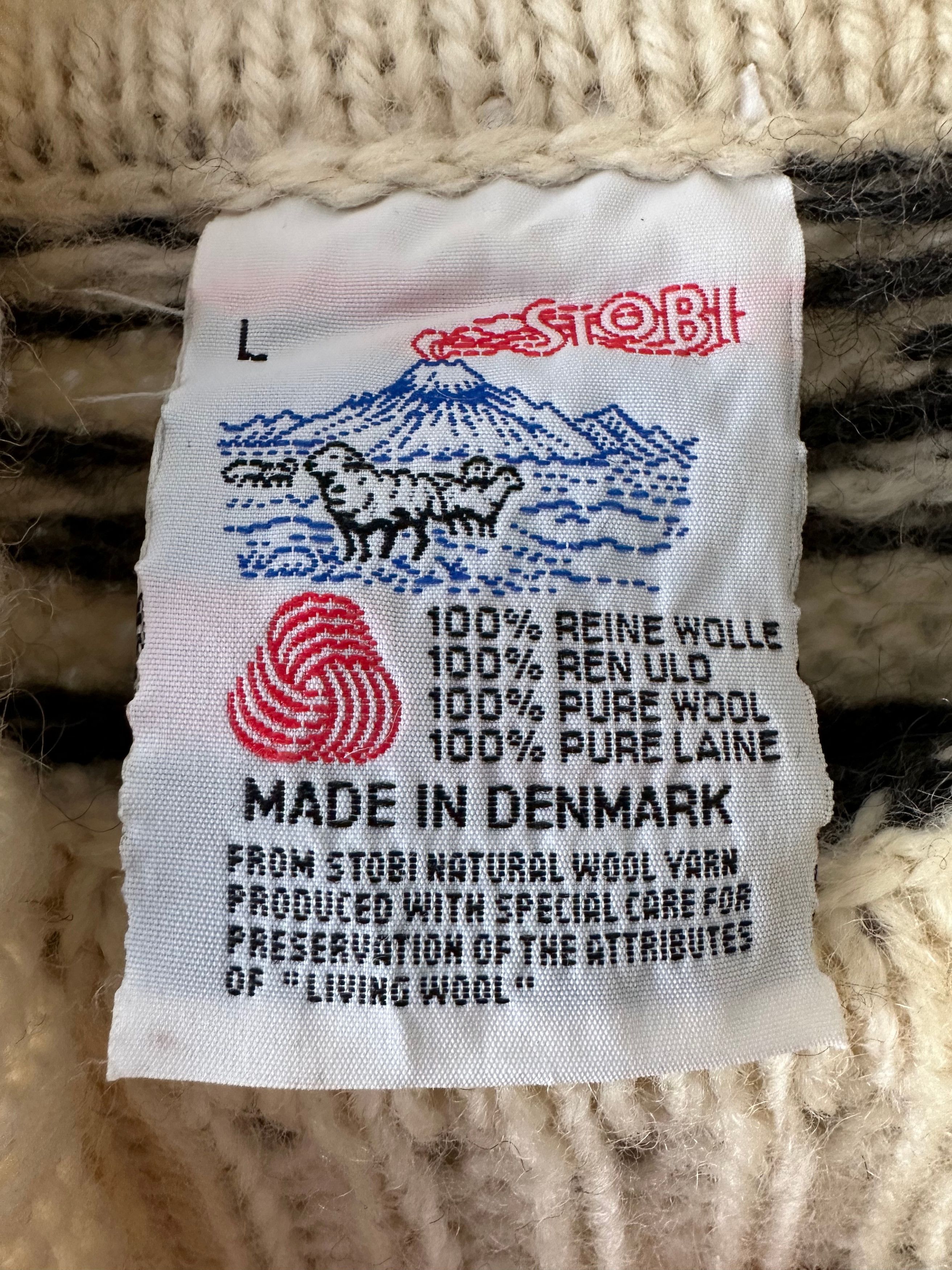 Vintage STOBI of Denmark WOOL turtle neck sweater warm Size US L / EU 52-54 / 3 - 5 Thumbnail