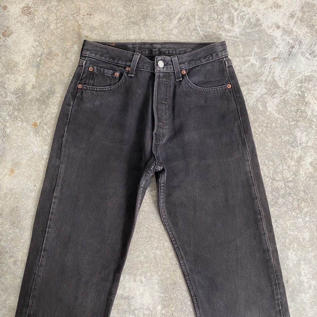 Levi's Vintage 1995 Levis 501 Over Dyed Black Denim Jeans Size US 28 / EU 44 - 3 Thumbnail