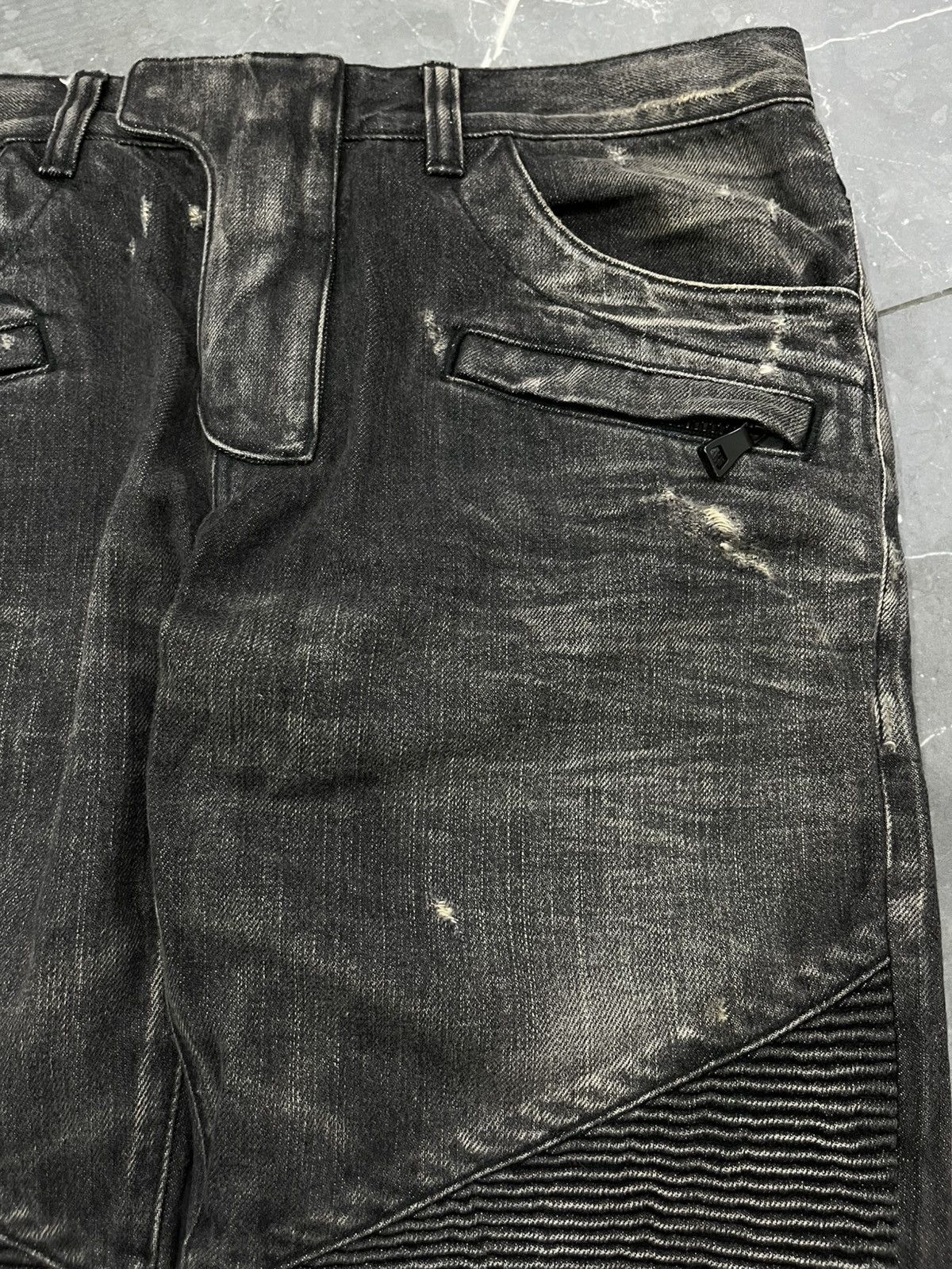 Balmain BALMAIN CHRISTOPHE DECARNIN BLACK WASH SELVEDGE Size US 33 - 10 Thumbnail