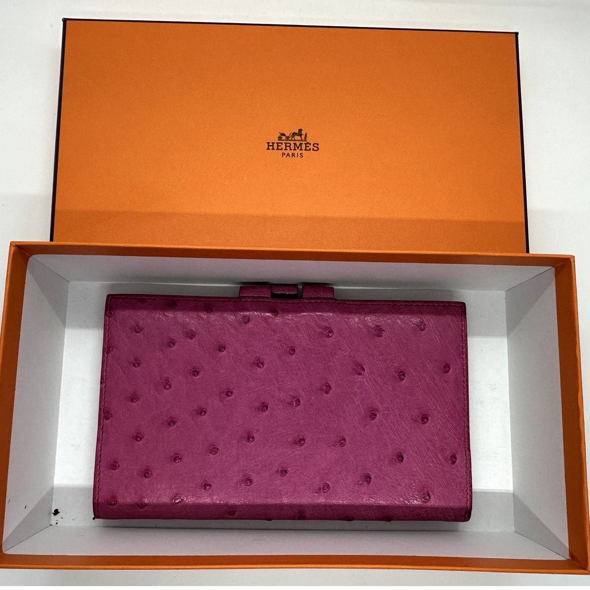 Hermes HERMES Globetrotter NotebookAgenda Ostrich Pink-RARE EUCwbox Size ONE SIZE - 18 Thumbnail