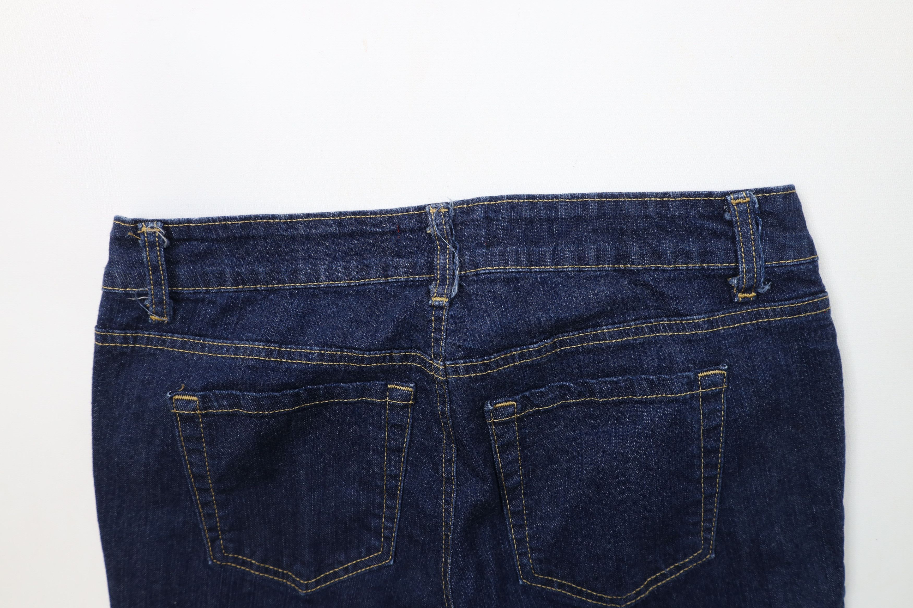 Vintage Vintage 90s Y2K Babydoll Stretch Wide Leg Bell Bottoms Jeans Size 32" / US 10 / IT 46 - 14 Thumbnail