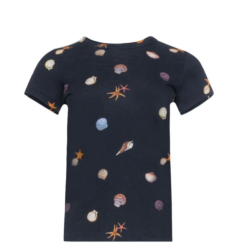 Rag & Bone Rag & Bone All Over Seashell Cotton Tee ( XS ) Size XS / US 0-2 / IT 36-38 - 1 Thumbnail
