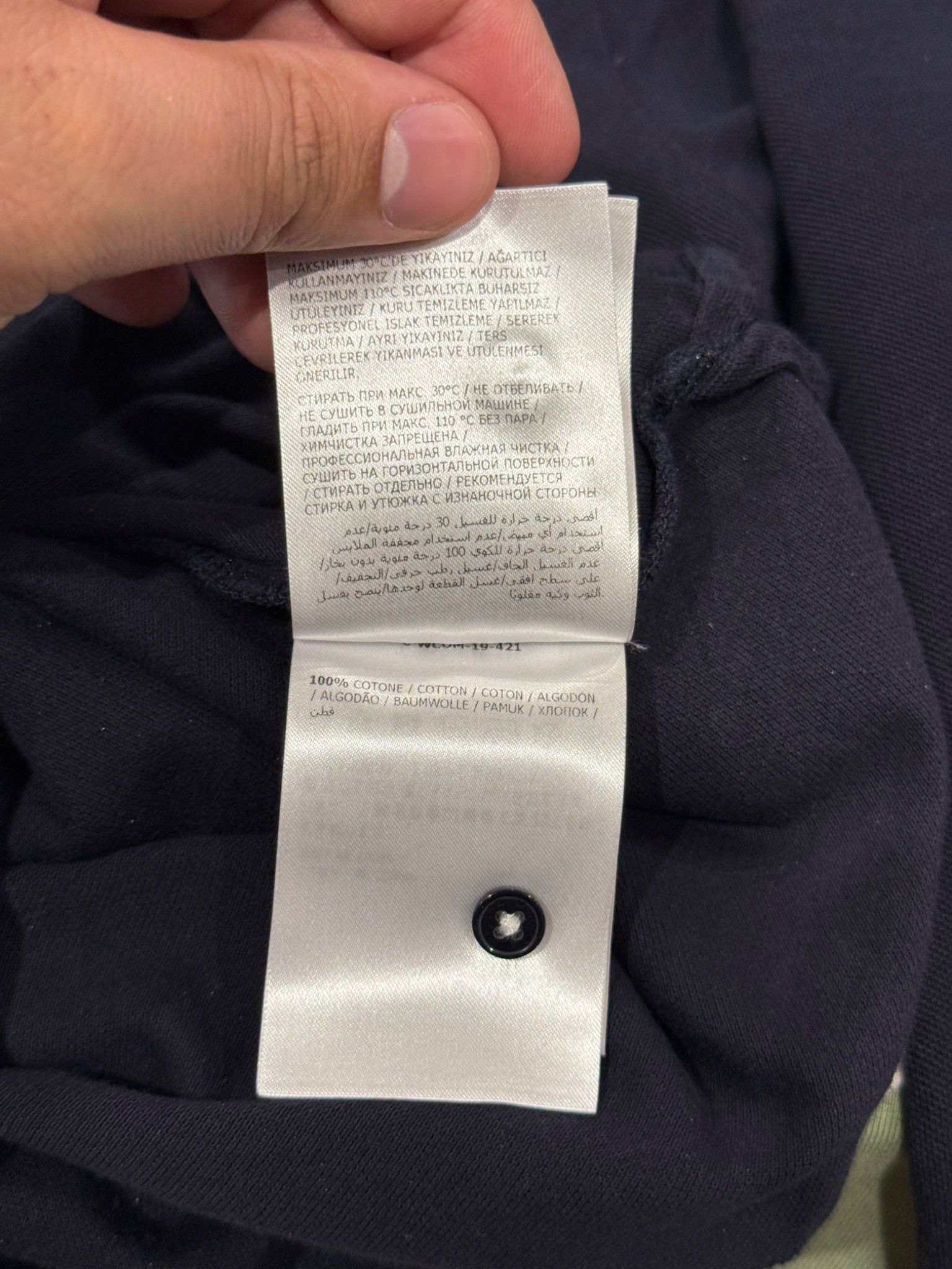Moncler Moncler Navy Long Sleeve Polo Size US S / EU 44-46 / 1 - 8 Thumbnail