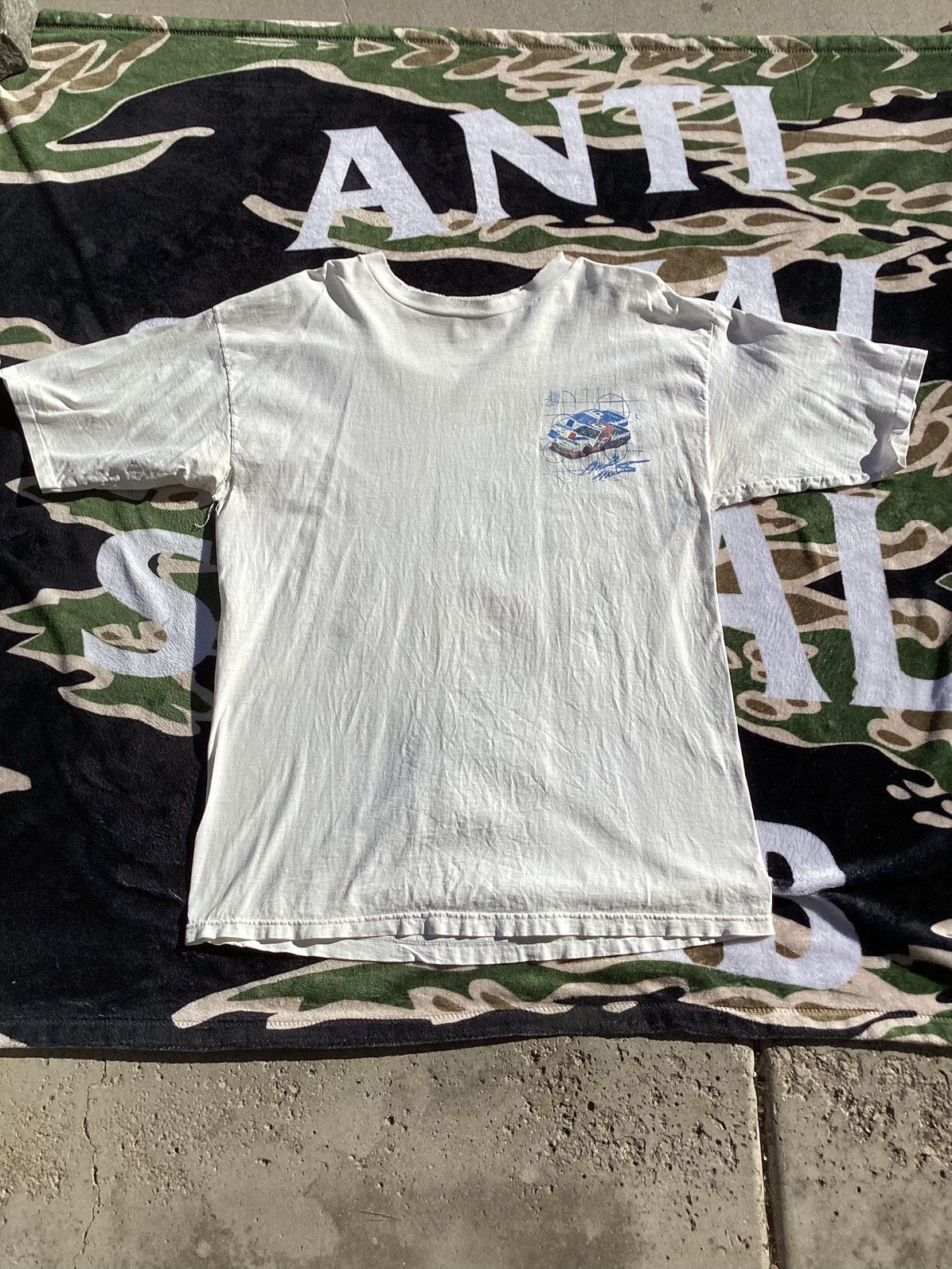 NASCAR Vtg 1990s Mark Martin NASCAR Winston Cup Valvoline racing T Size US L / EU 52-54 / 3 - 2 Thumbnail