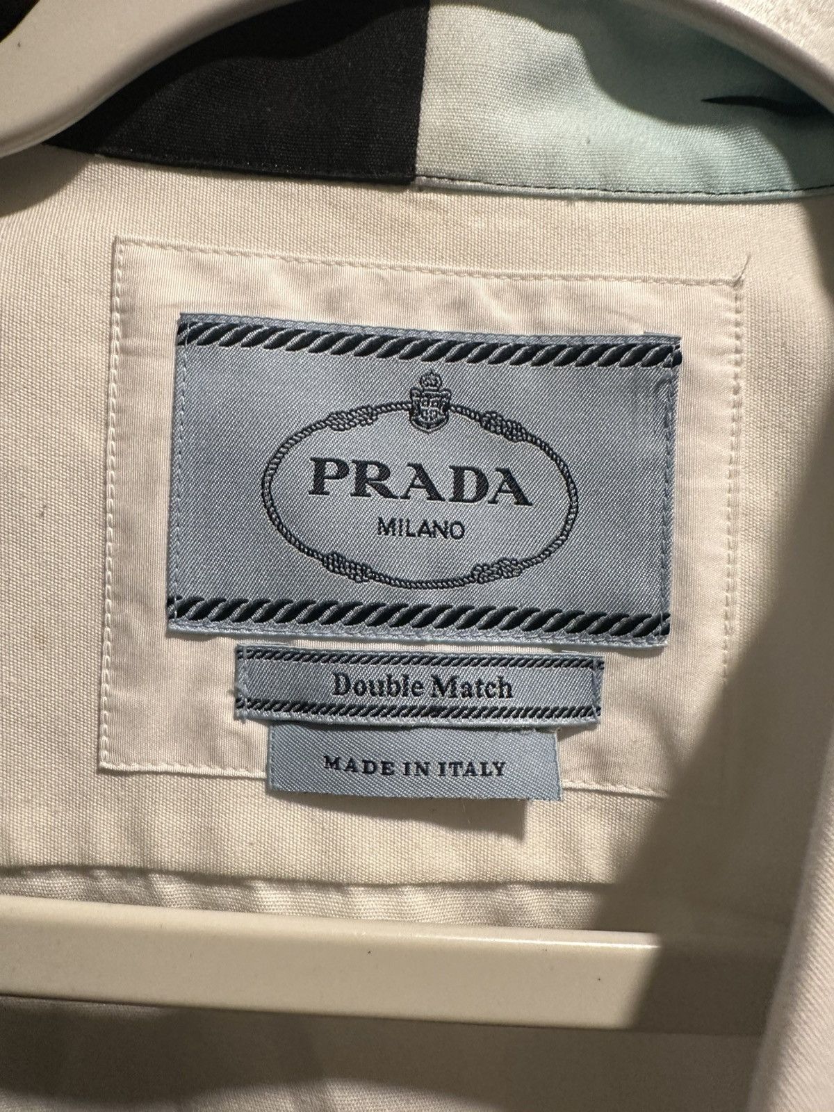 Prada Prada Double Match cotton shirt Size US S / EU 44-46 / 1 - 4 Thumbnail