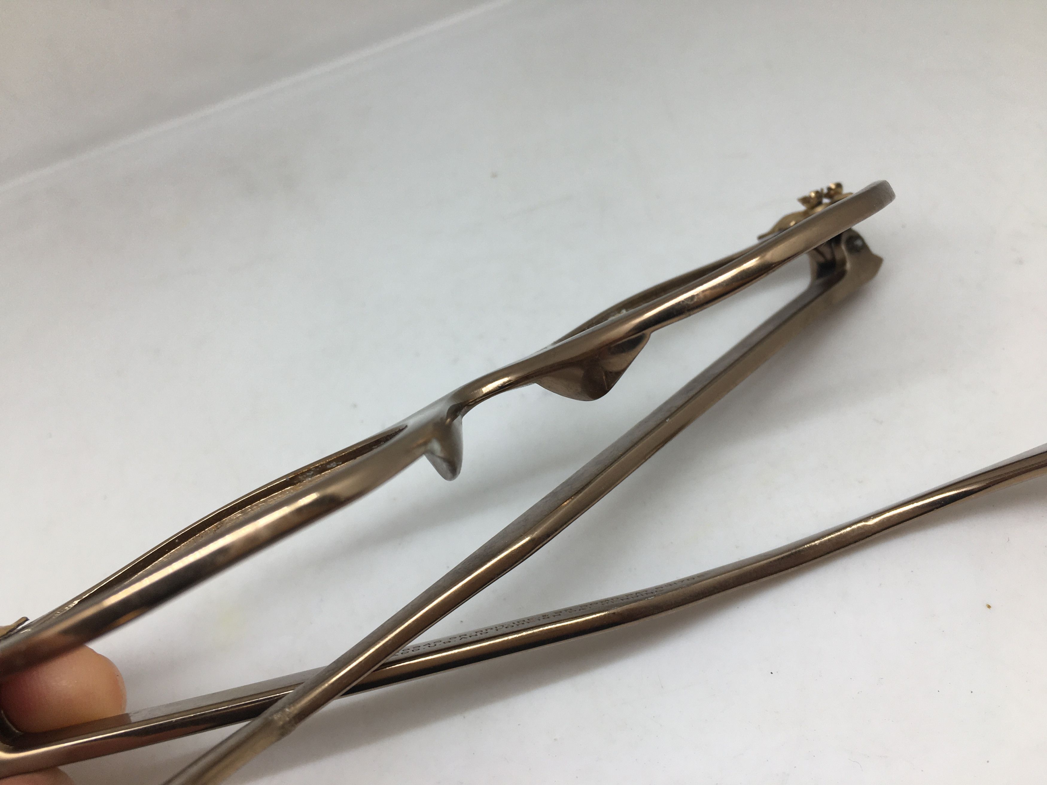 Vintage Vintage 50s TURA Woman Aluminum Brwon Cateye Eyeglasses Size ONE SIZE - 12 Thumbnail
