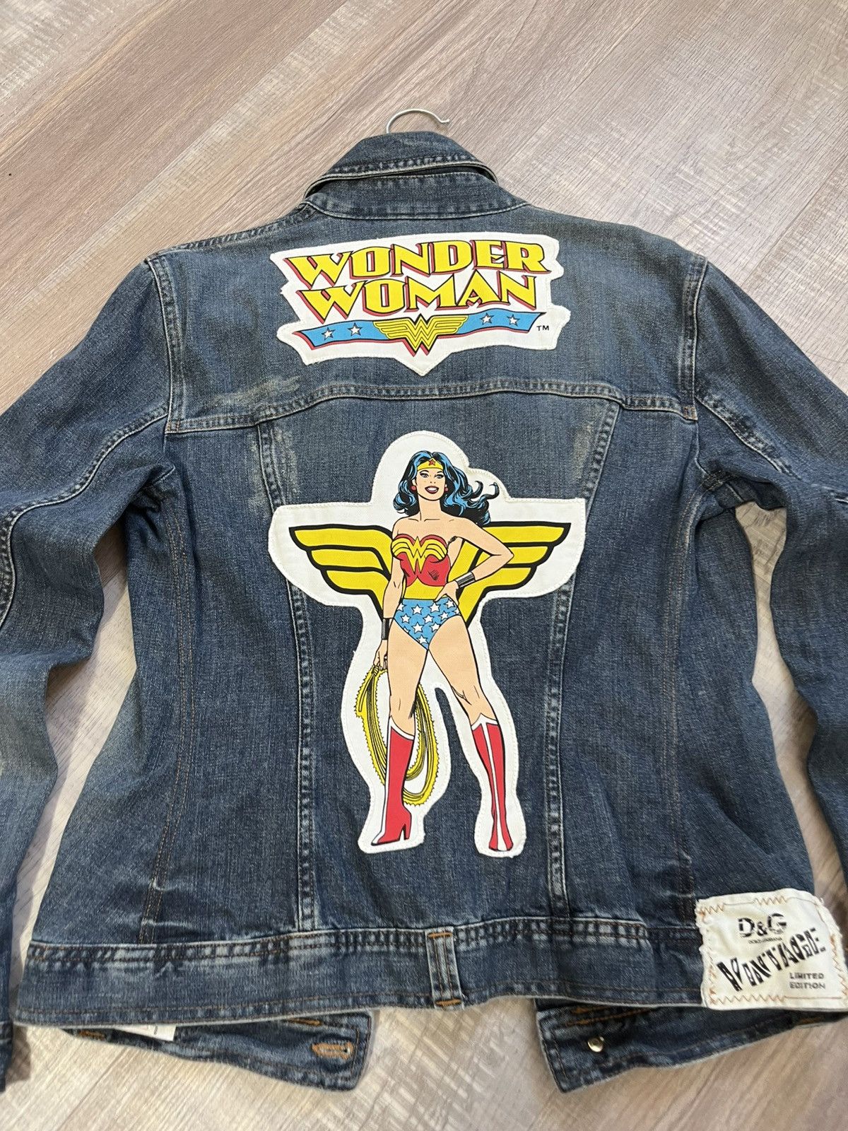 Dolce & Gabbana Dolce&Gabbana Vintage Wonder Woman Limited Denim Jacket Size L / US 10 / IT 46 - 3 Thumbnail