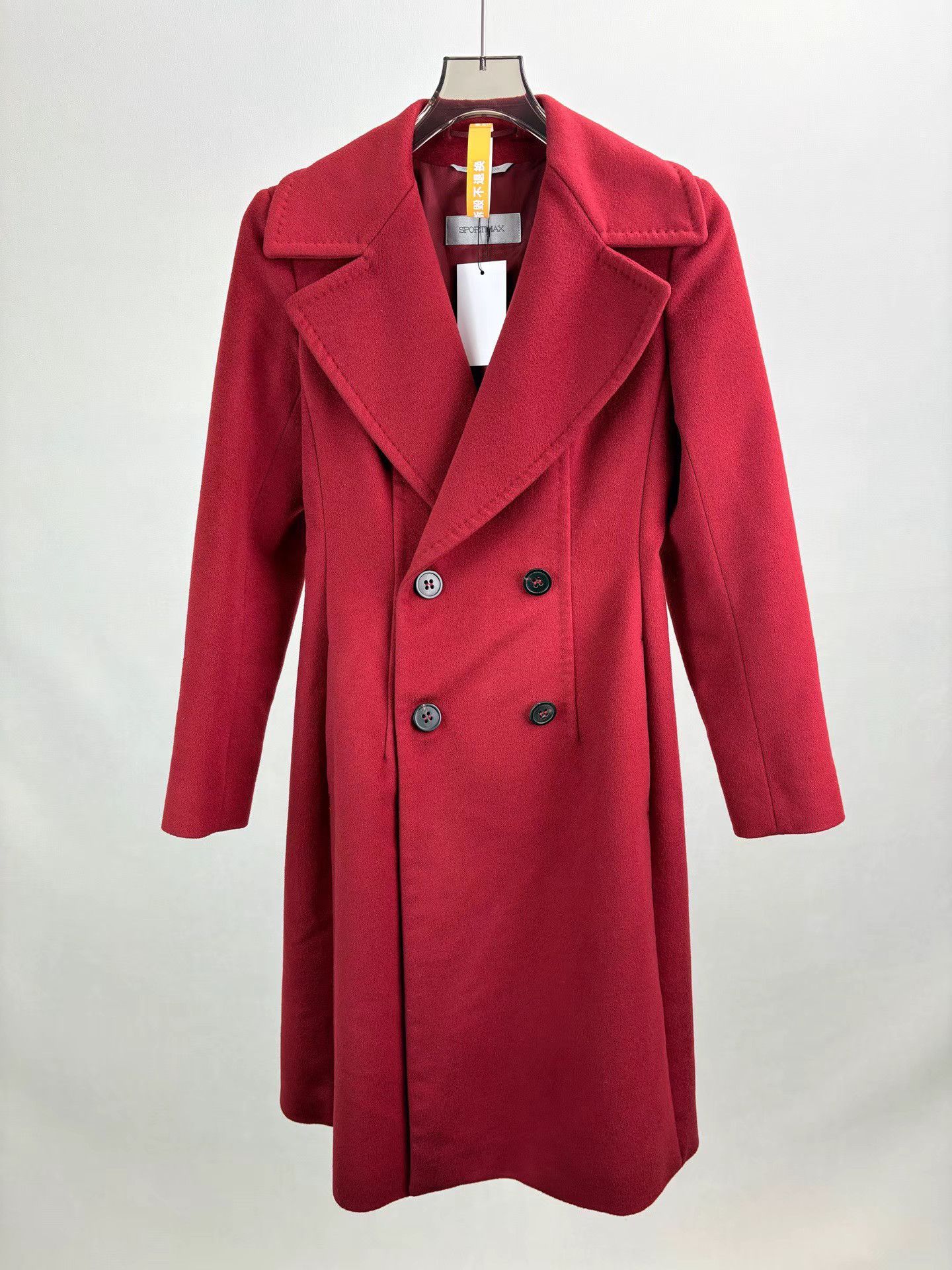 SPORTMAX Red Wool Coat