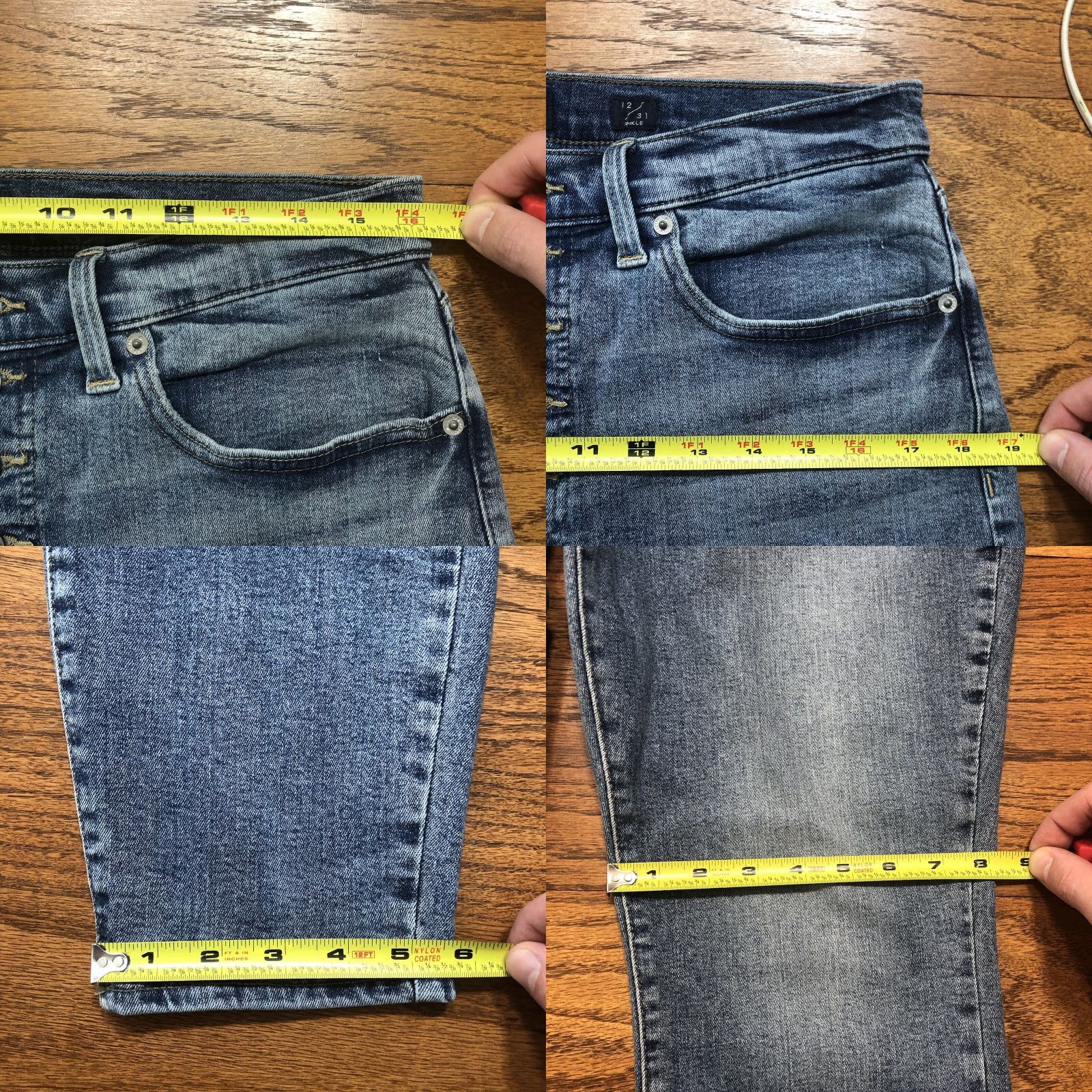 Lucky Brand Lucky Brand Jeans Bridgette Skinny Women 12 Regular Blue 26 Inseam Button Fly High Rise 11.5 In 5-Pocket Denim Stretch Size 34" / US 12 / IT 48 - 9 Thumbnail