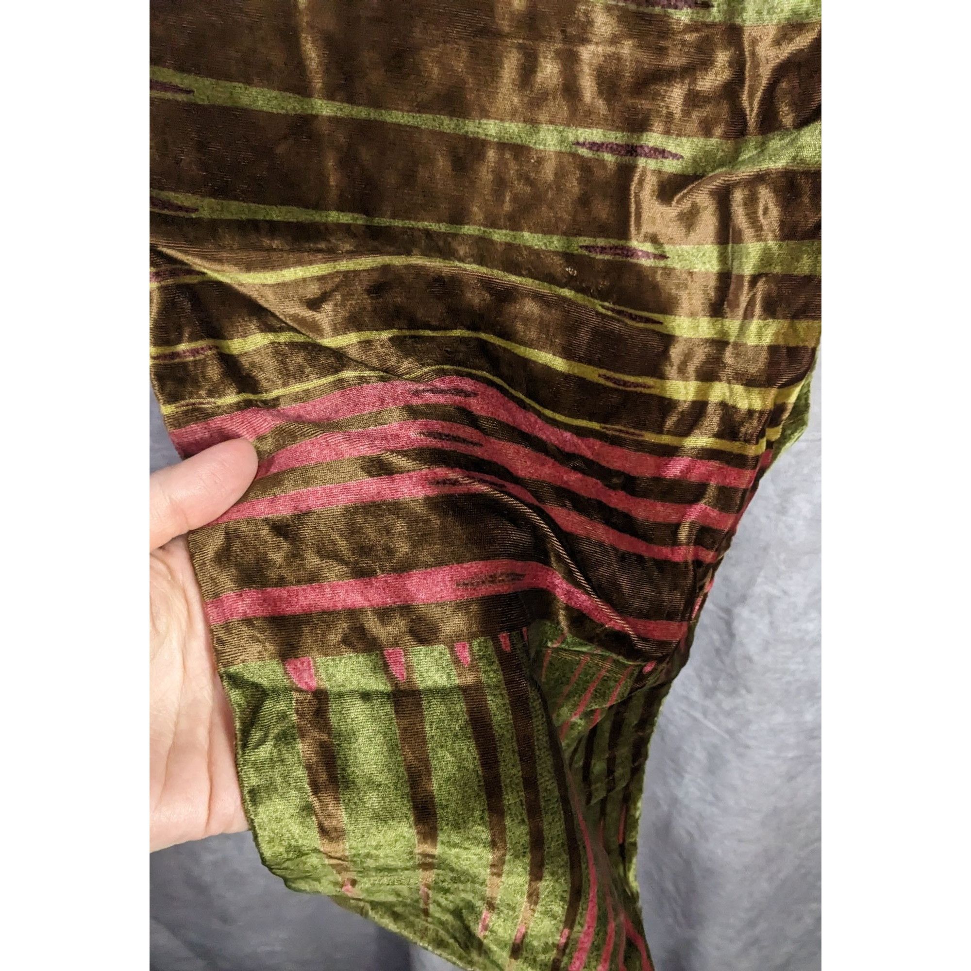 Other Vintage Georgina Von Etzdorf Velvet Scarf Made In England St Size ONE SIZE - 11 Thumbnail