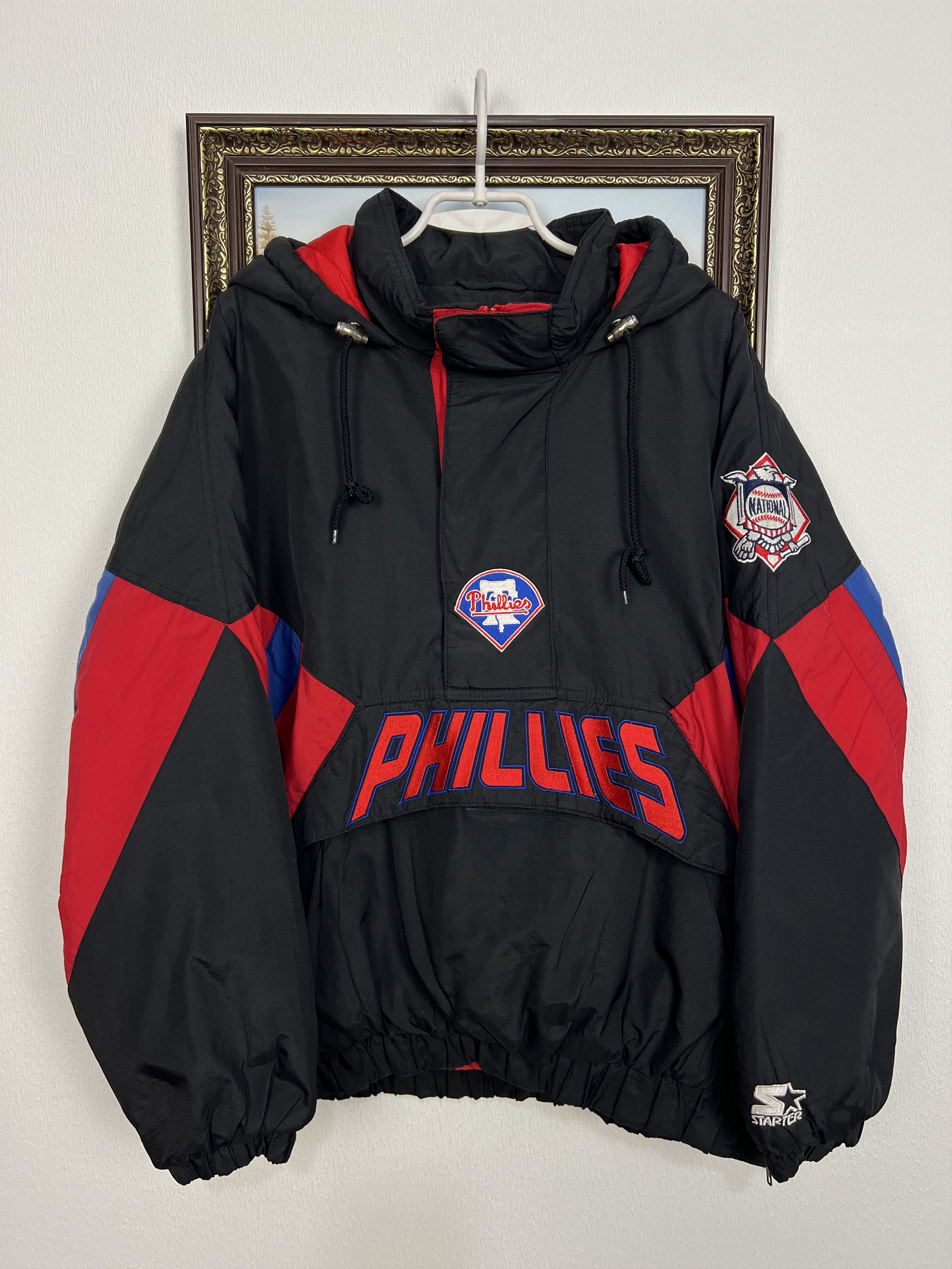 Starter Vintage 90’s Starter Philadelphia Phillies MLB Jacket Bomber Size US L / EU 52-54 / 3 - 1 Thumbnail