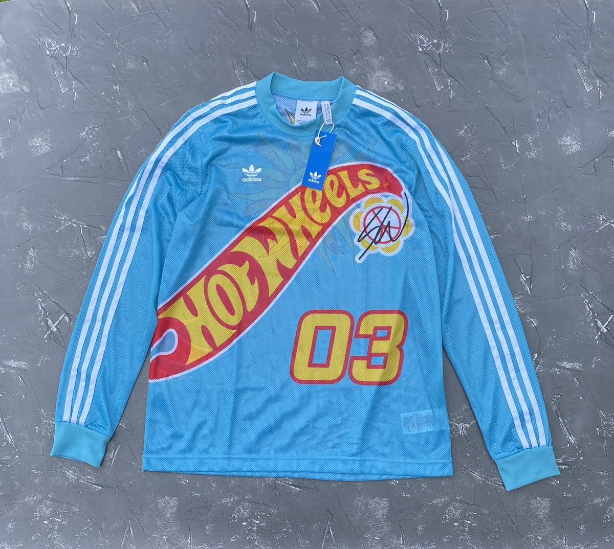 Adidas New Adidas Sean Wotherspoon X Hot Wheels Long Sleeve Mesh Size US M / EU 48-50 / 2 - 1 Thumbnail